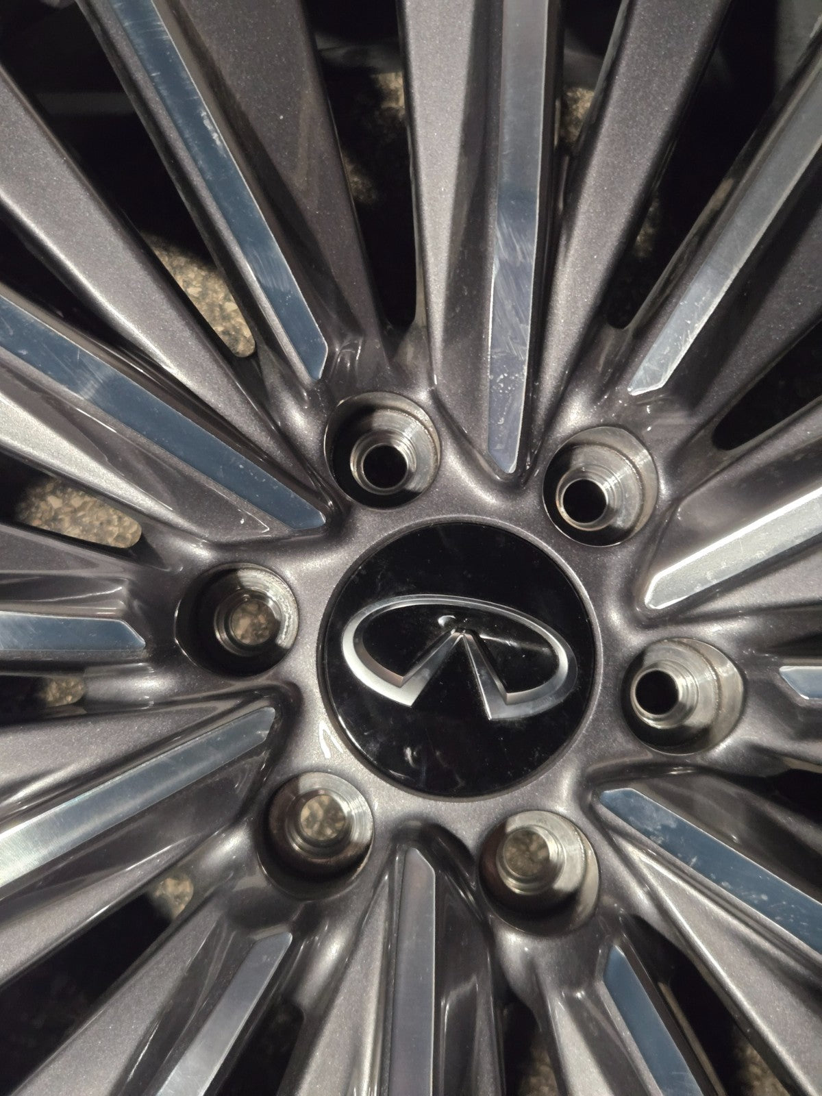 Infiniti QX80 4030S-IP228B IP 22X8 BLACK MONOGRAM WHEEL RIM OEM