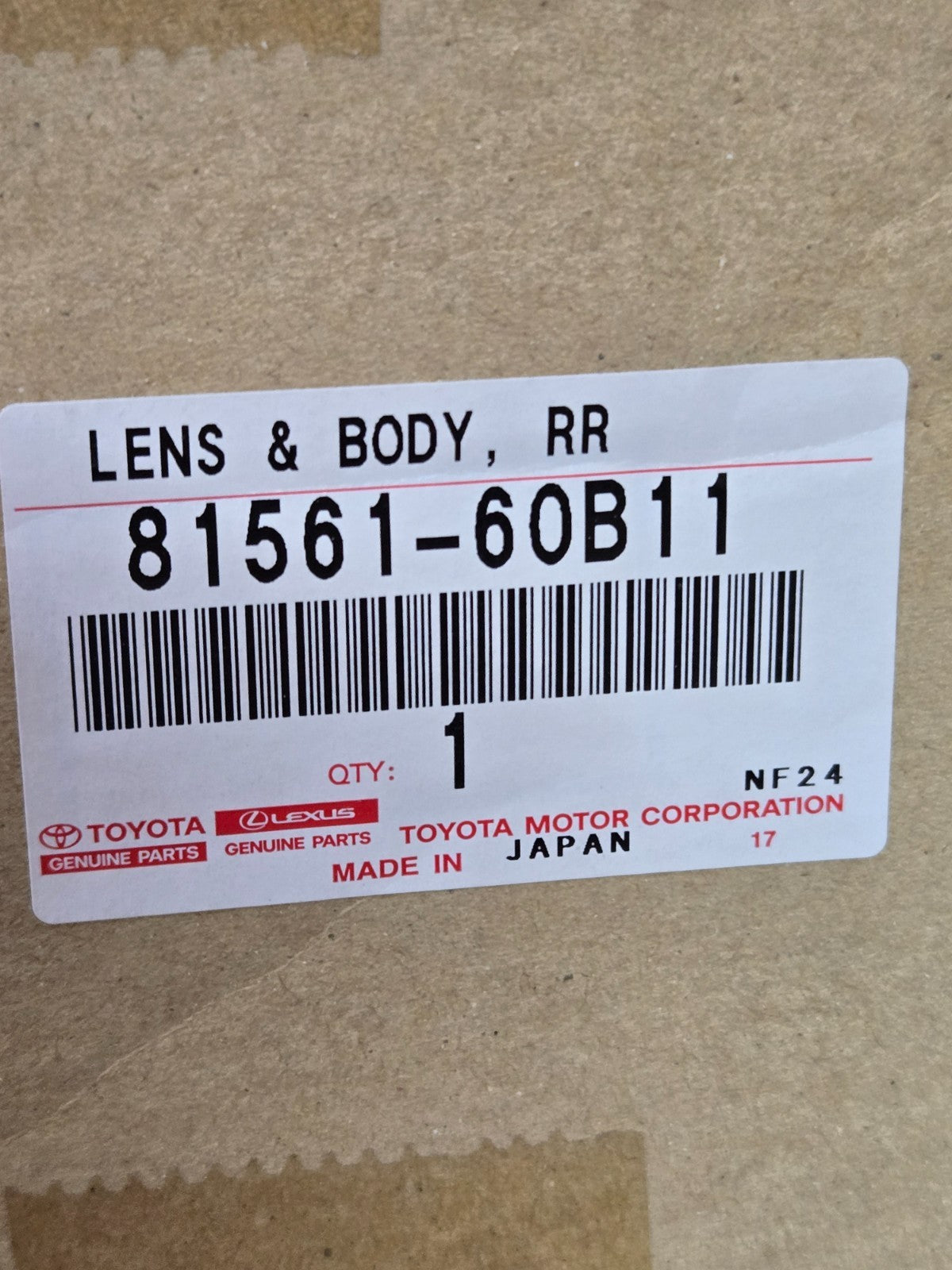 2014 - 2020 LEXUS GX460 LEFT LH DRIVER LED TAIL LIGHT OEM W/ BOX 81561-60B11
