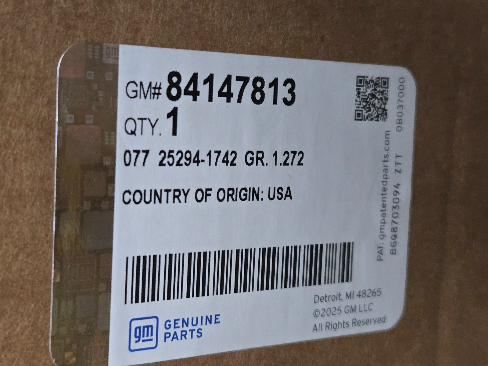 GM 84147813 Genuine GM Front Lower Radiator Air Baffle  OEM