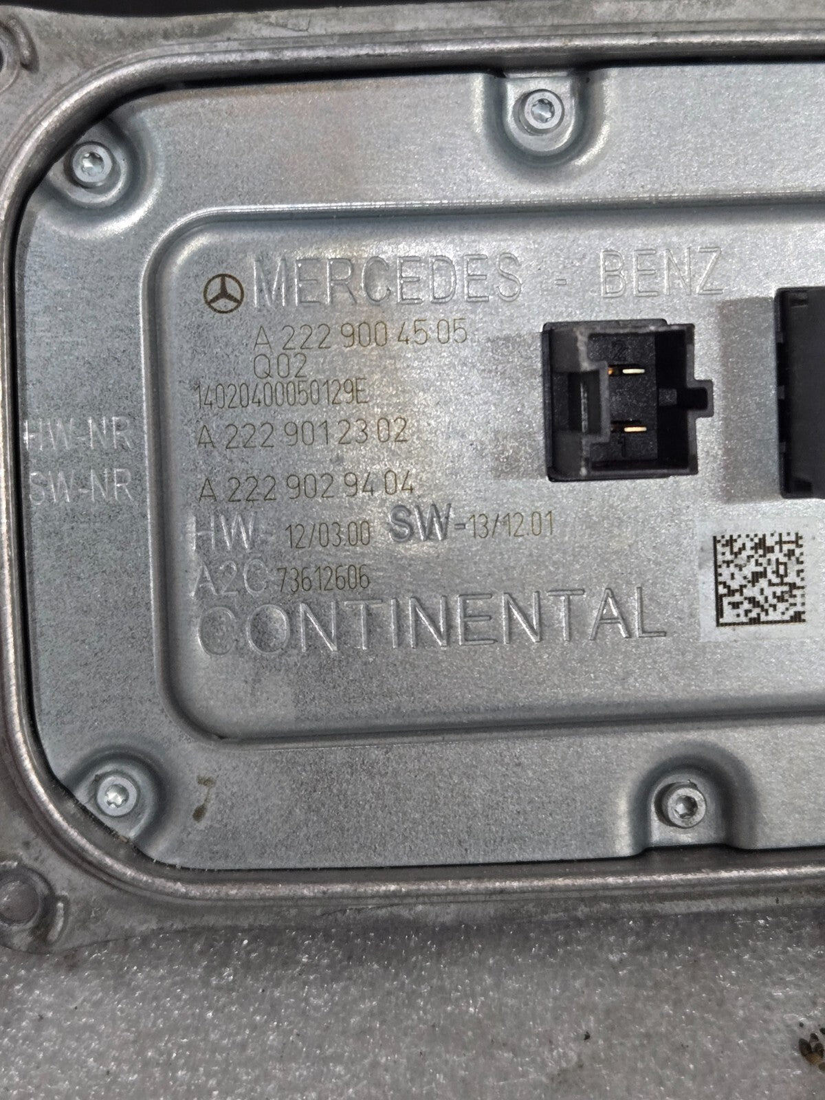2014-2017 Mercedes C S Class Full LED Headlight Module Ballast A2229004505 OEM