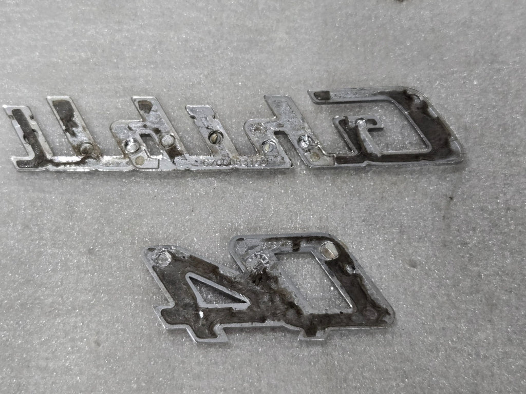 2014-2017 Maserati Ghibli Q4 Rear Lid Badge Emblem Chrome OEM 6700083150 GENUINE