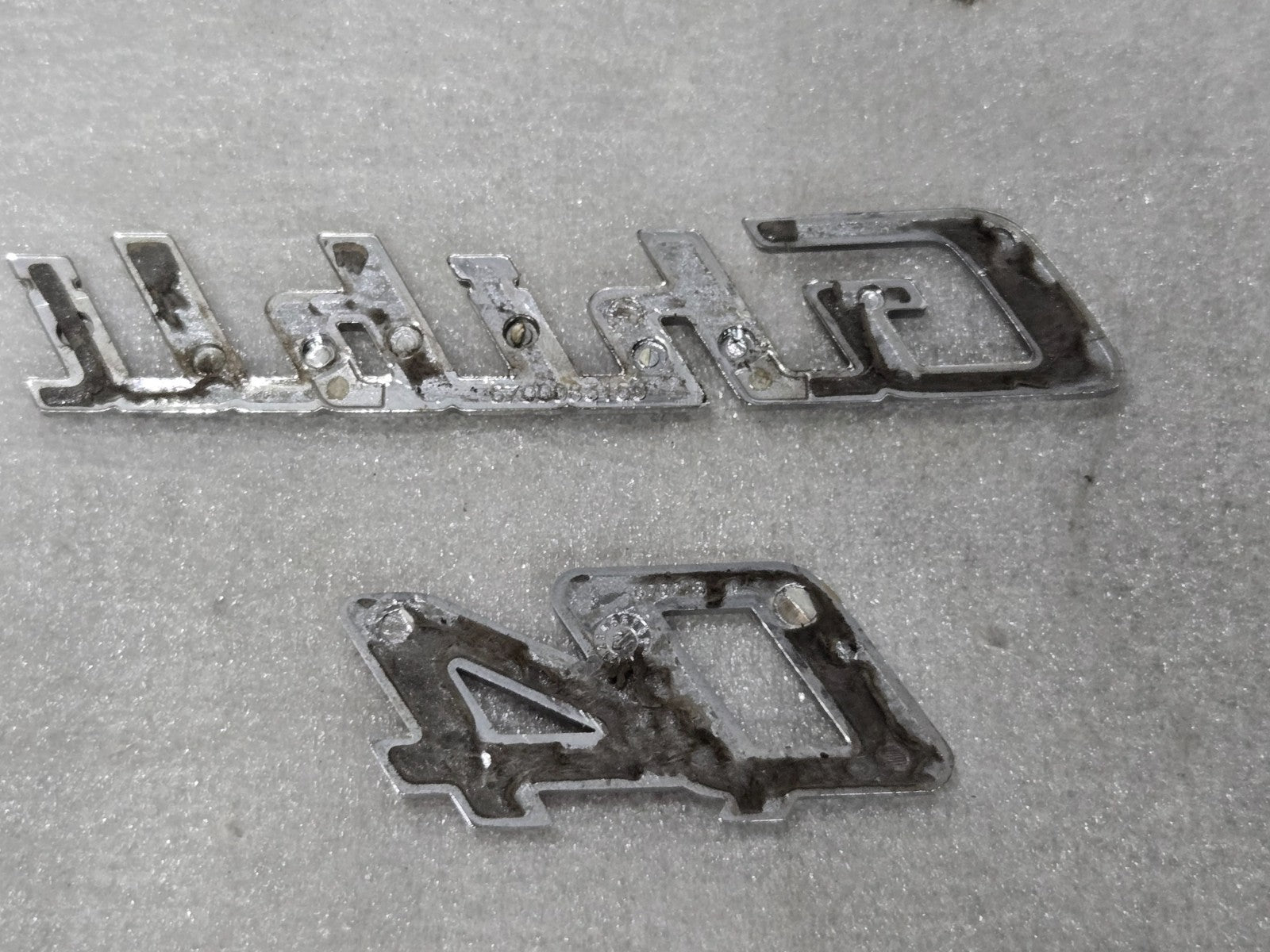 2014-2017 Maserati Ghibli Q4 Rear Lid Badge Emblem Chrome OEM 6700083150 GENUINE