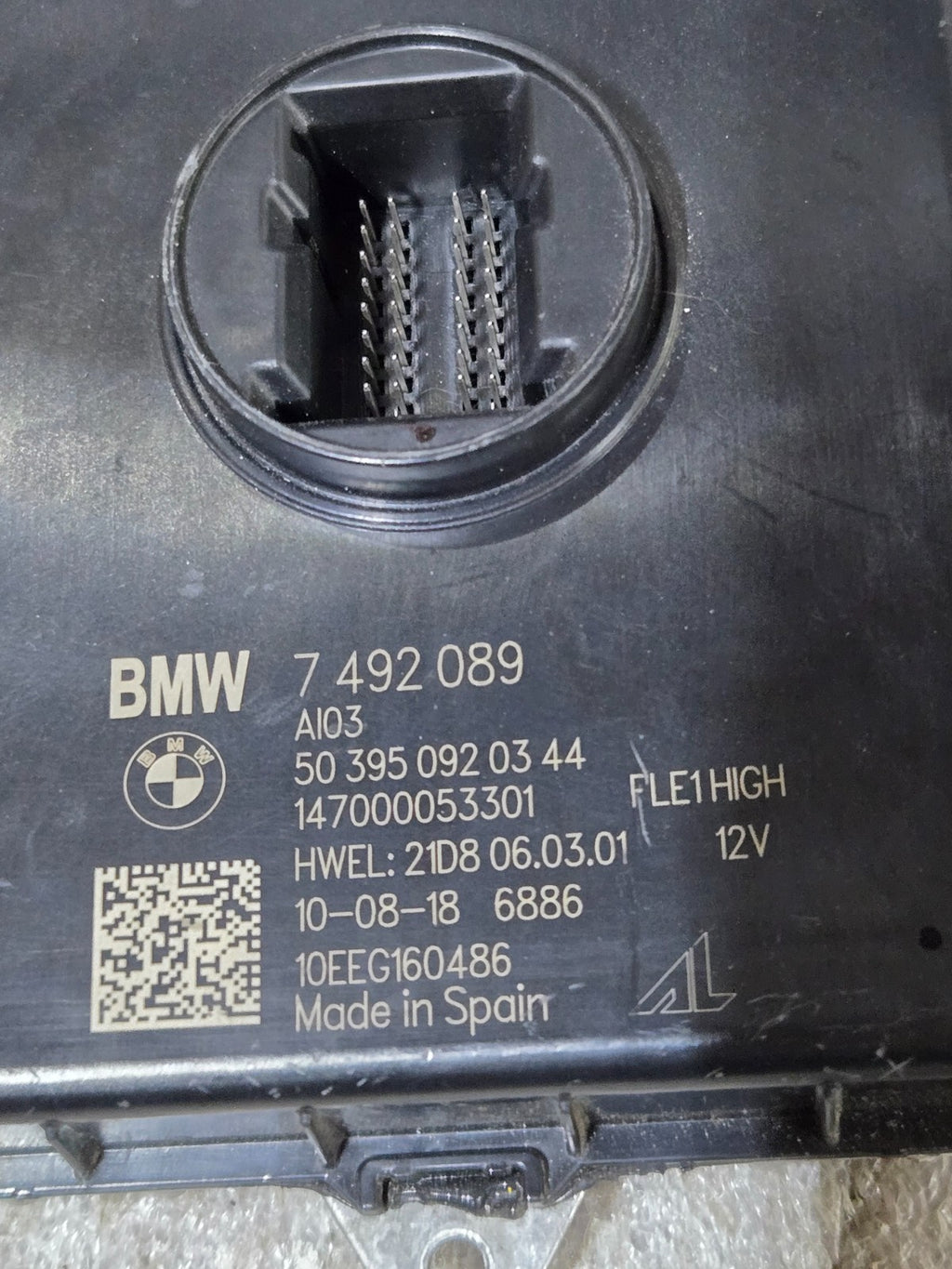 2014-2018 BMW I8 CONTROL MODULE XENON HEADLIGHT FRONT I3 6311 7492089 OEM