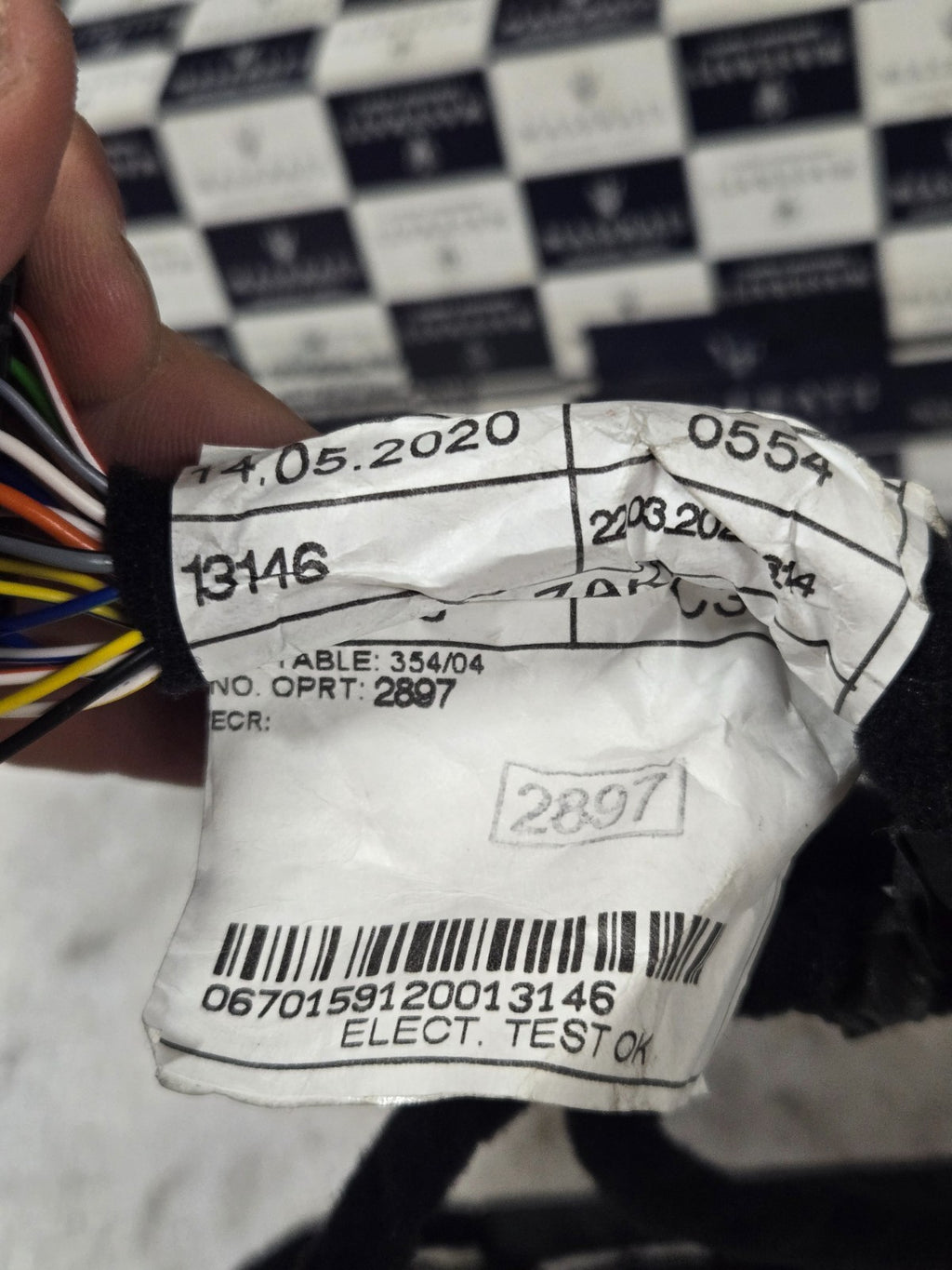 2014-2017 Maserati Ghibli Digital Audio Wiring Harness OEM 670159120