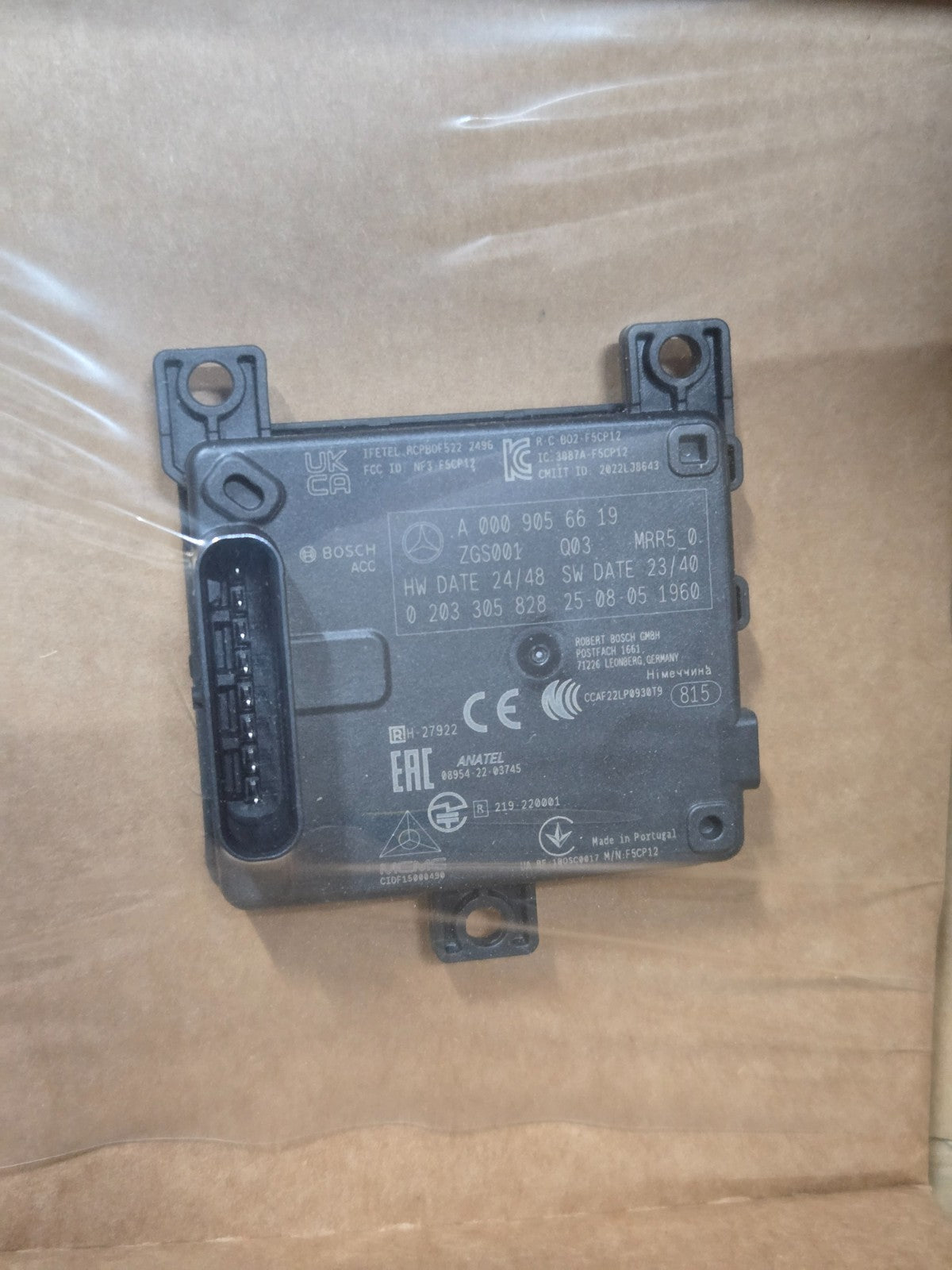 MERCEDES BENZ RADAR SENSOR GENUINE ORIGINAL OEM A000905661964 NEW