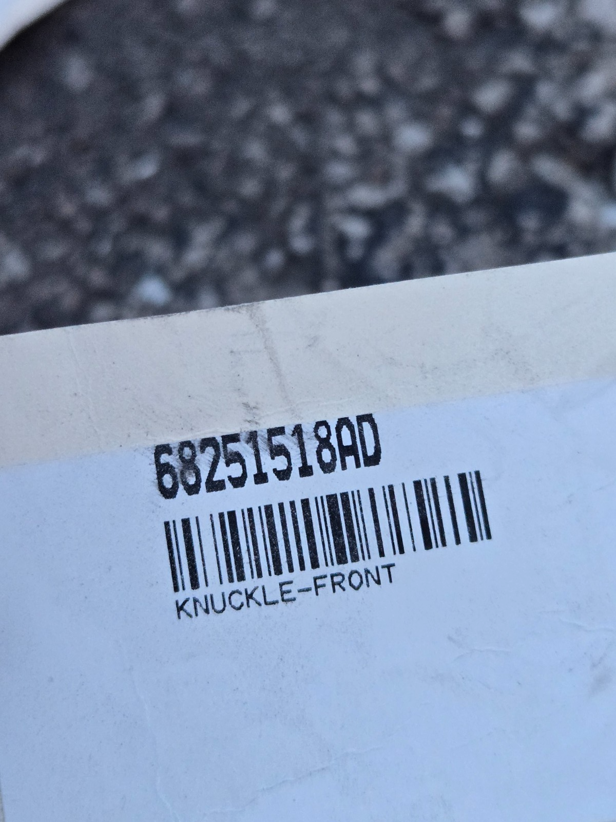 2011-15 JEEP GRAND CHEROKEE SRT FRONT RIGHT RH SUSPENSION SPINDLE NEW 6825158AD