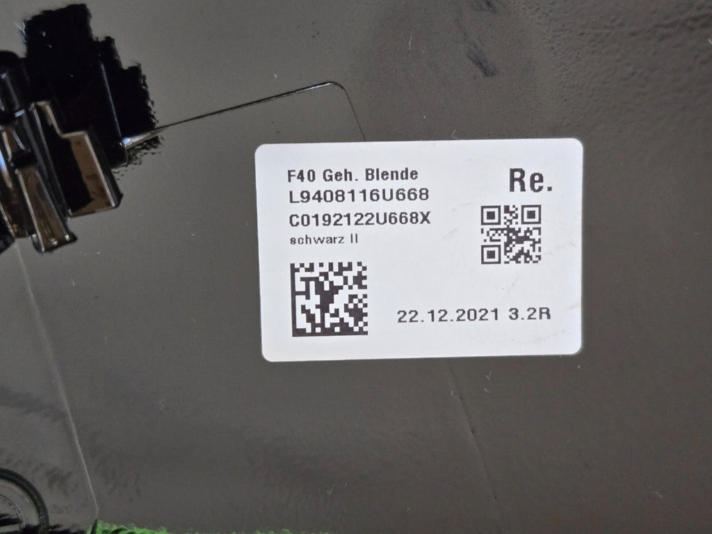 2020-2024 BMW 228i Gran Coupe Jet Black Housing RH Lower Section 51169879136 OEM