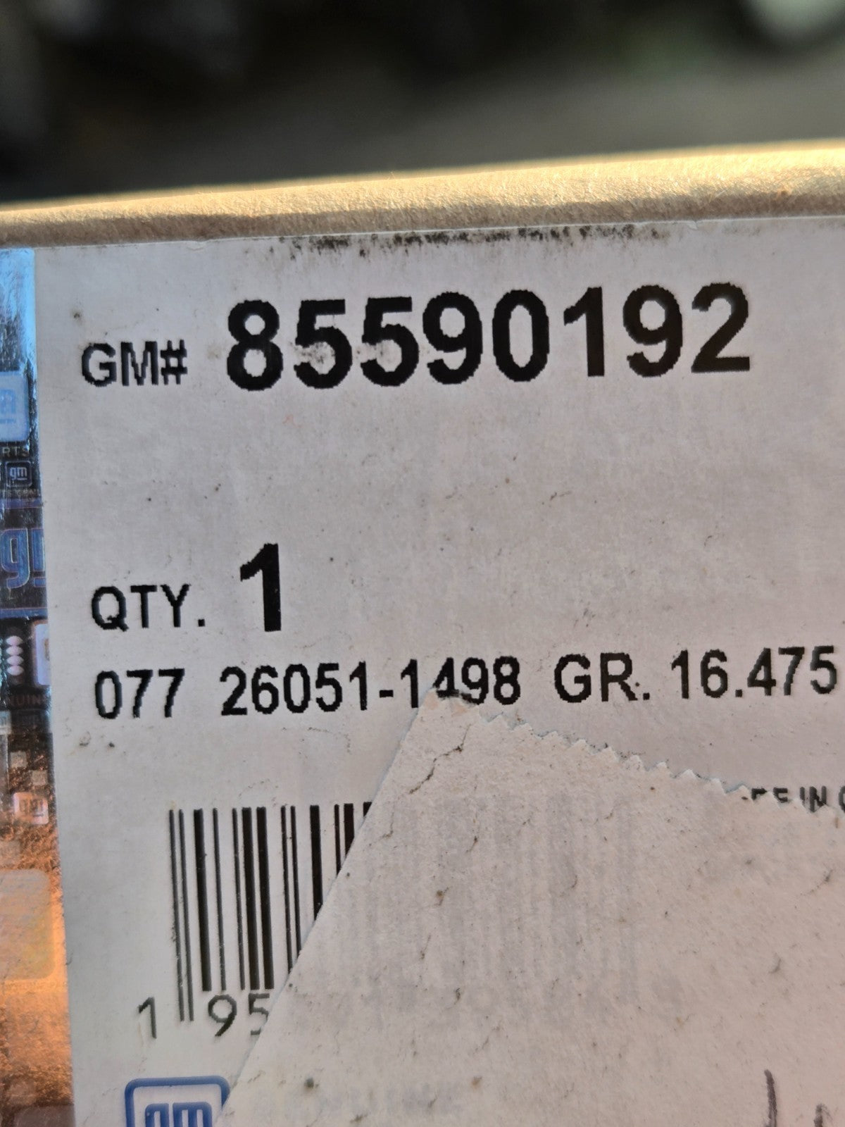 GM Genuine Rear Driver Side Door Window Belt Reveal Molding 85590192 OEM NEW