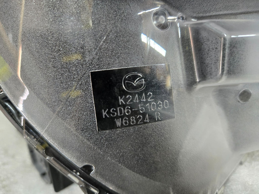 2022-2024 MAZDA CX-5 HEADLIGHT RIGHT PASSENGER SIDE LED NON AFS OEM KSD6-51030