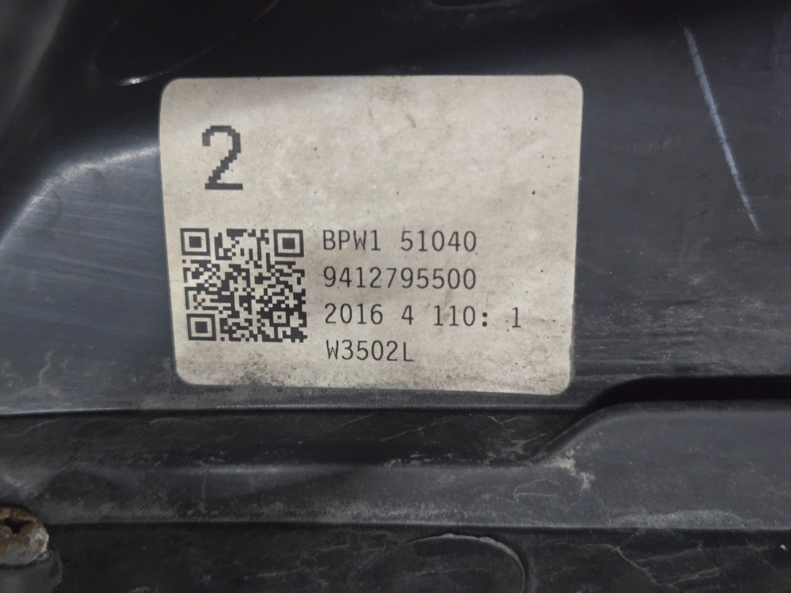 2014 2015 2016 MAZDA 3 HEADLIGHT HALOGEN LEFT LH DRIVER SIDE OEM B45A-51040