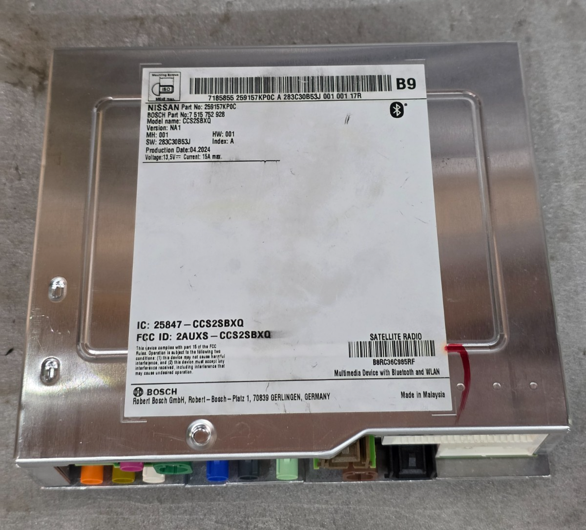 2024 2025 Nissan Rogue Radio Receiver Module 25915-7KP0C OEM
