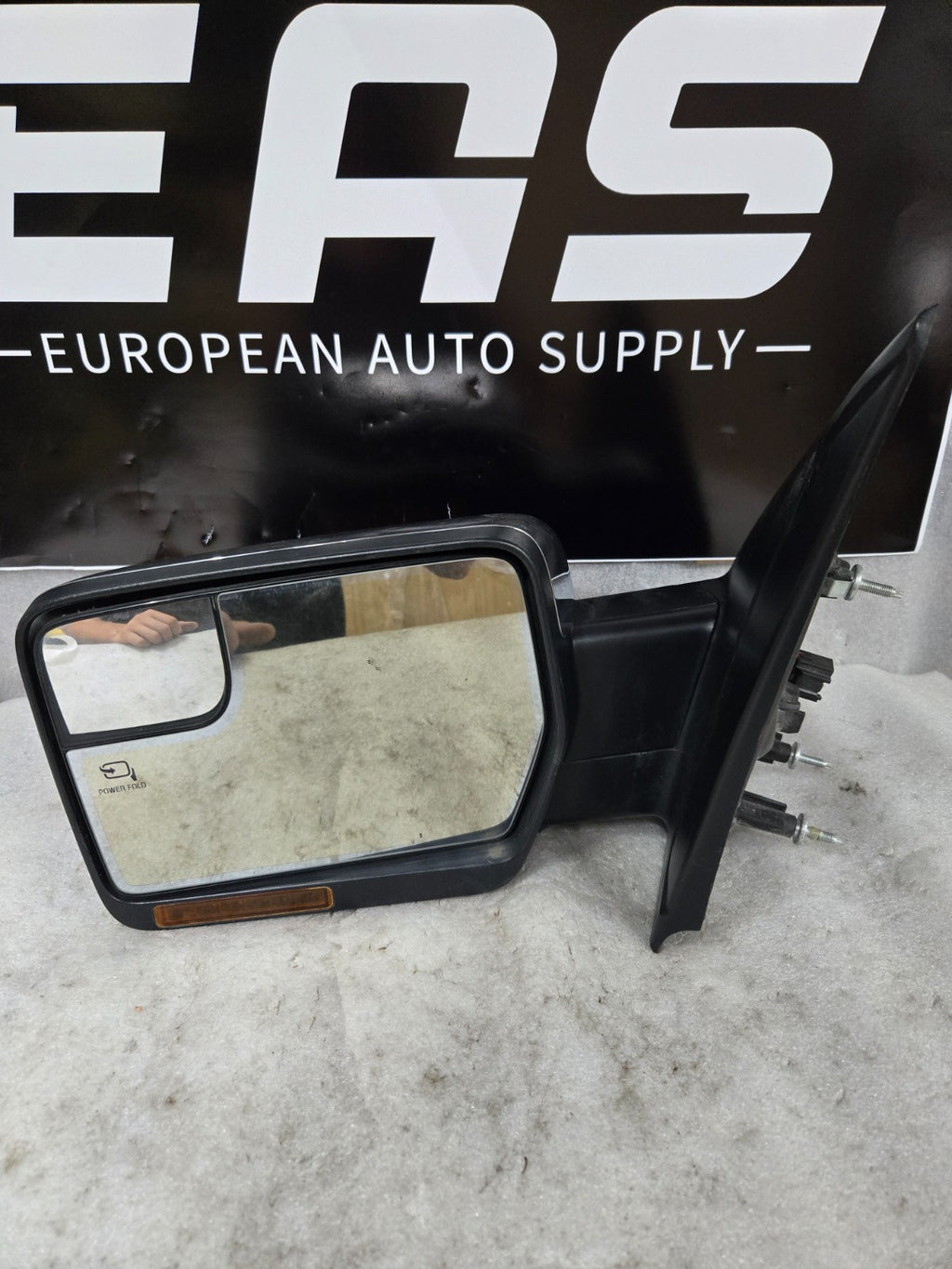2011-14 Ford F150 Drivers Side Door Mirror Chrome Cap Heated Power Fold OEM