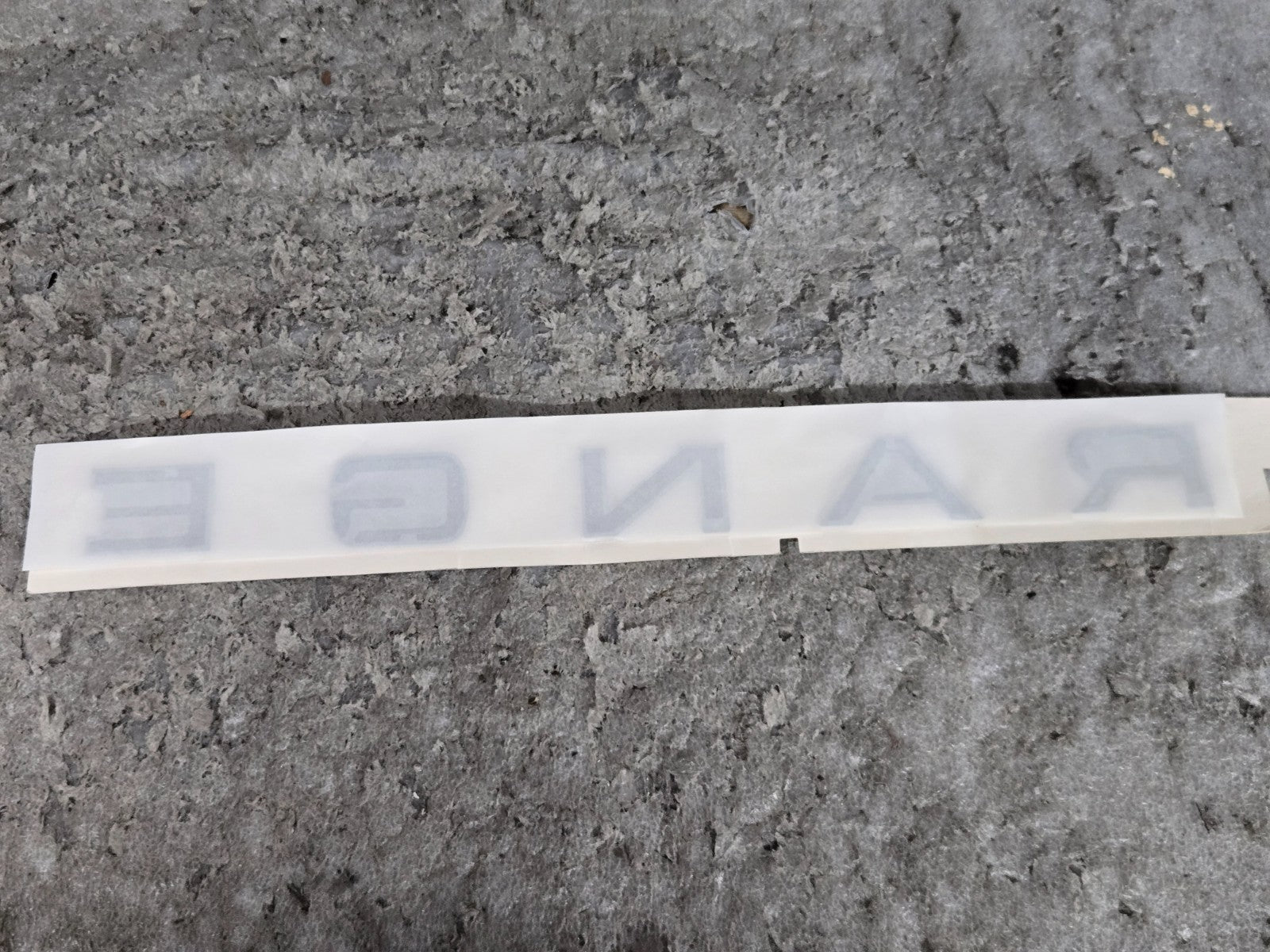 RANGE ROVER TRUNK BADGE EMBLEM OEM JK62-407A74-CA "RANGE" ONLY NEW