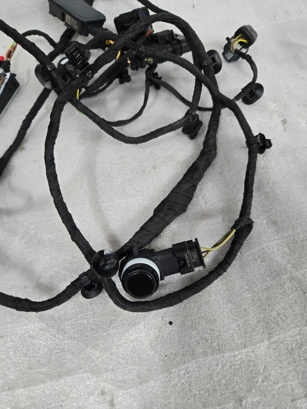 2023-2025 BMW X6 Wiring Harness Bumper Front 61125A75A22 COMPLETE w/Sensors OEM
