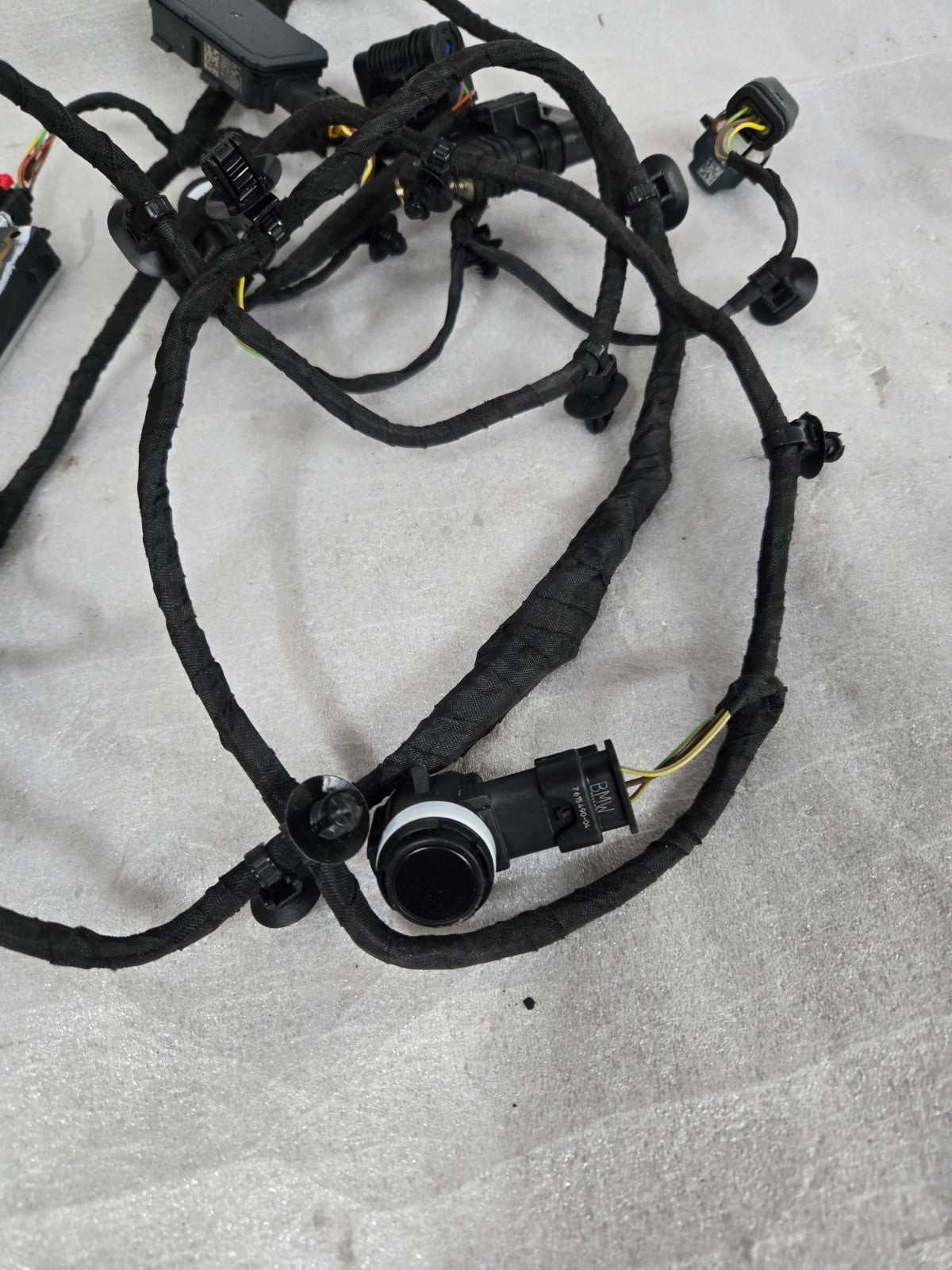 2023-2025 BMW X6 Wiring Harness Bumper Front 61125A75A22 COMPLETE w/Sensors OEM