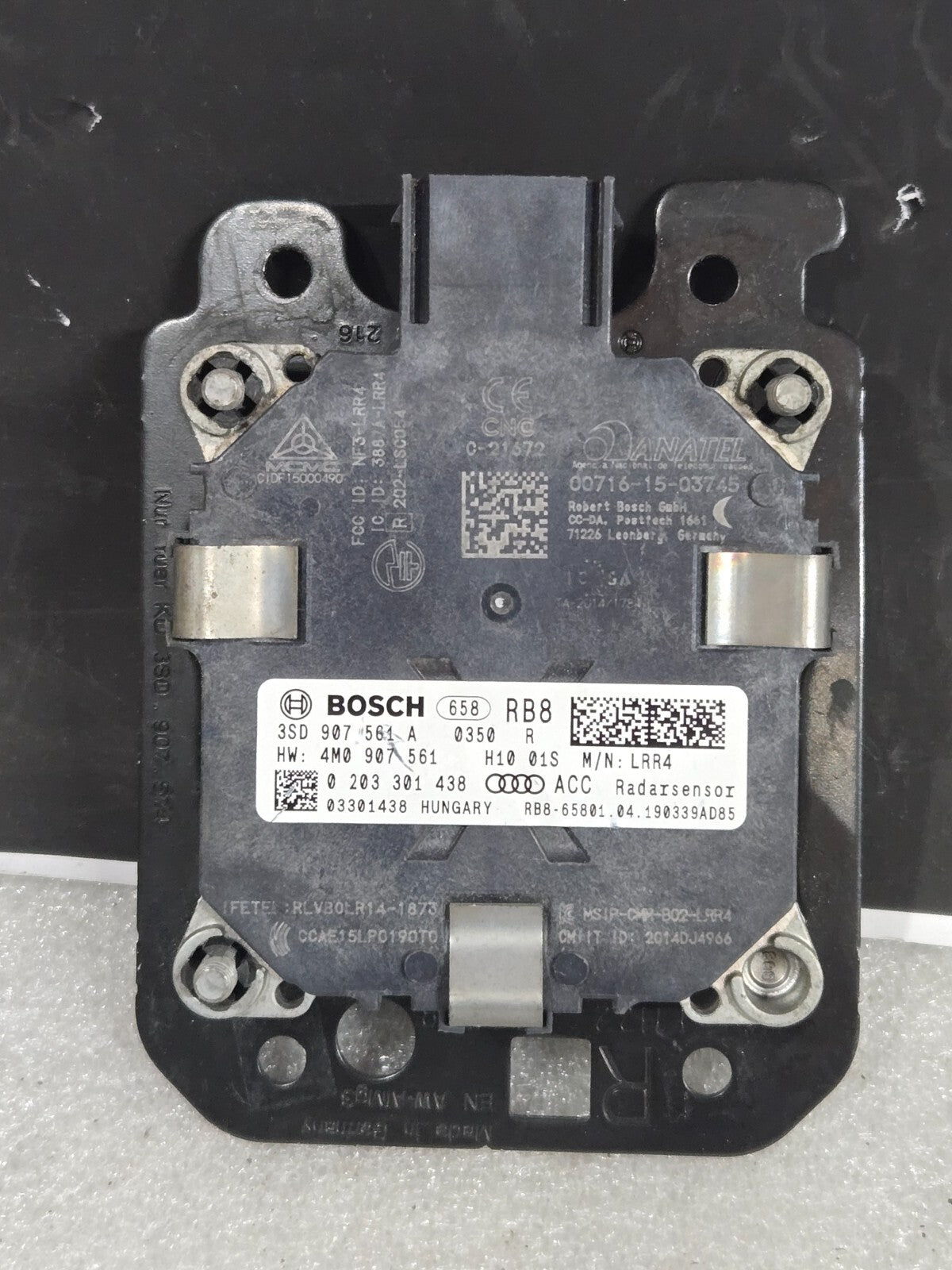 2019 2020 2021 BENTLEY CONTINENTAL DISTANCE CRUISE RADAR RIGHT 3SD907561A OEM