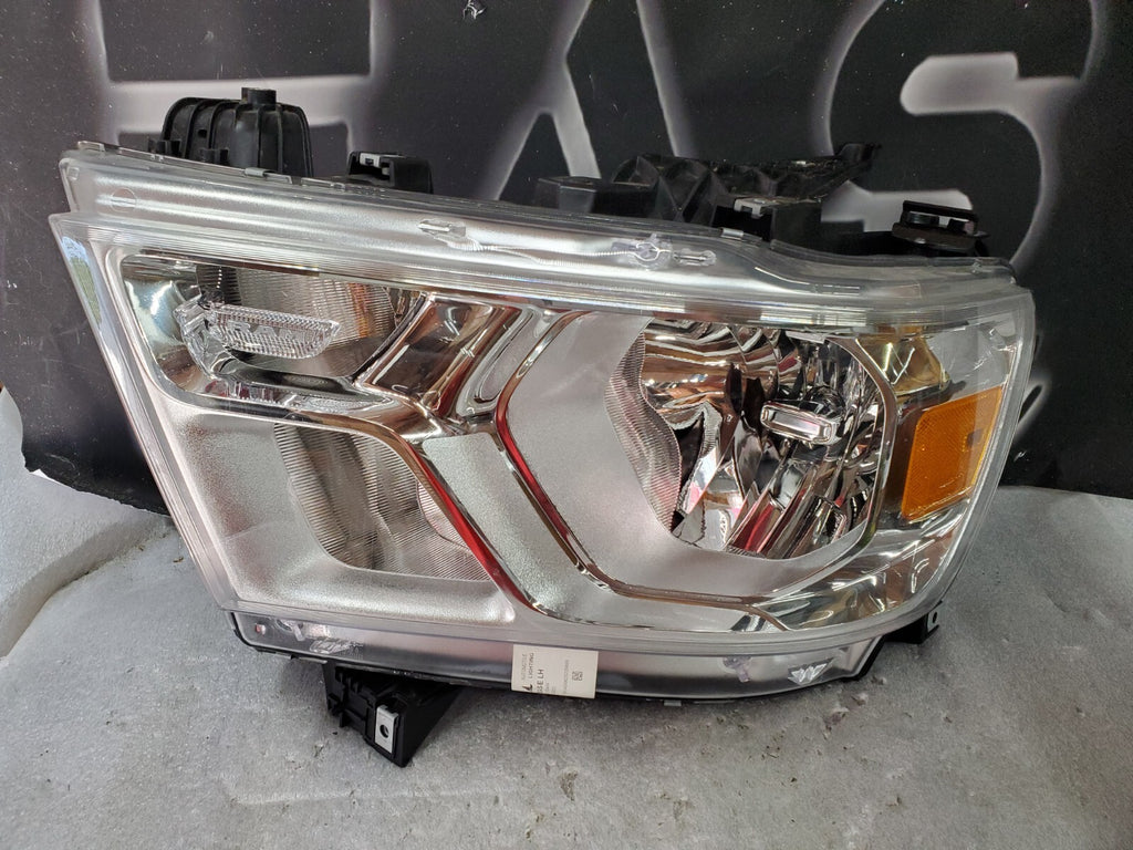 2019-2022 DODGE RAM 1500 LEFT SIDE CHROME HALOGEN HEADLIGHT 68316081AI OEM