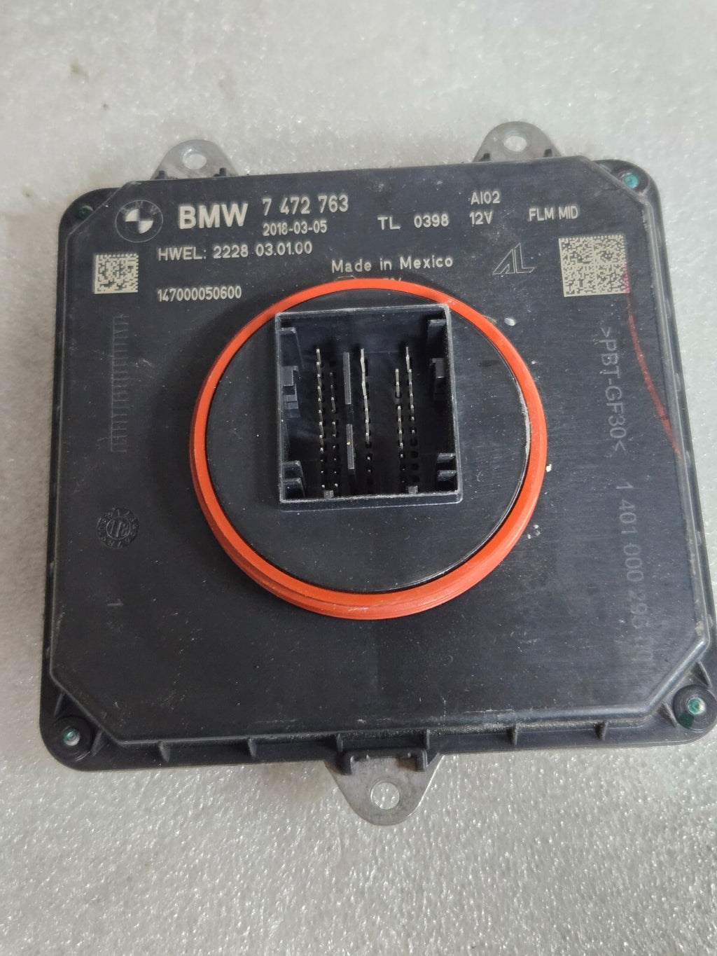 OEM 16-21 BMW 5 7 Series Control Unit Module Light Ballast Computer # 7472763