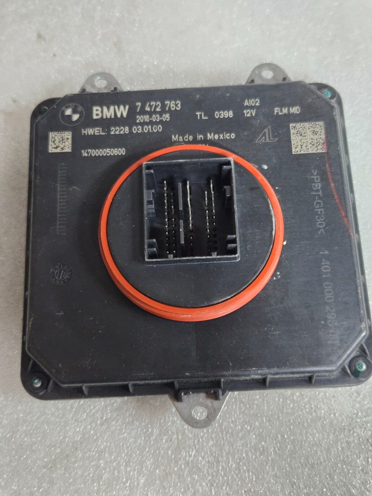 OEM 16-21 BMW 5 7 Series Control Unit Module Light Ballast Computer # 7472763