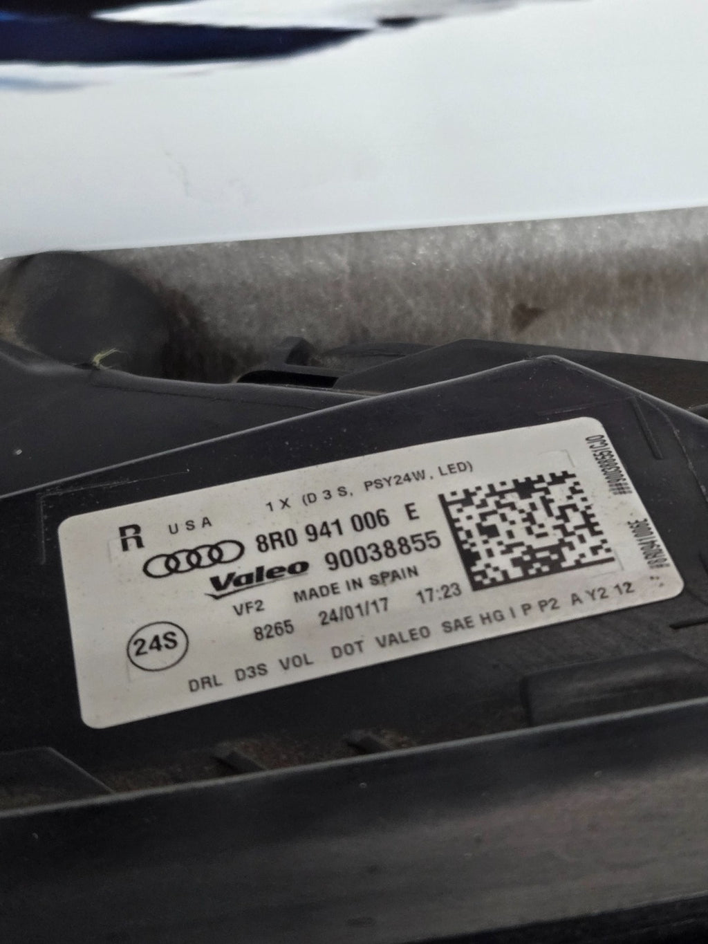 2013-2017 Audi Q5 HID Xenon Right RH Passenger Headlight 8R0941006E OEM