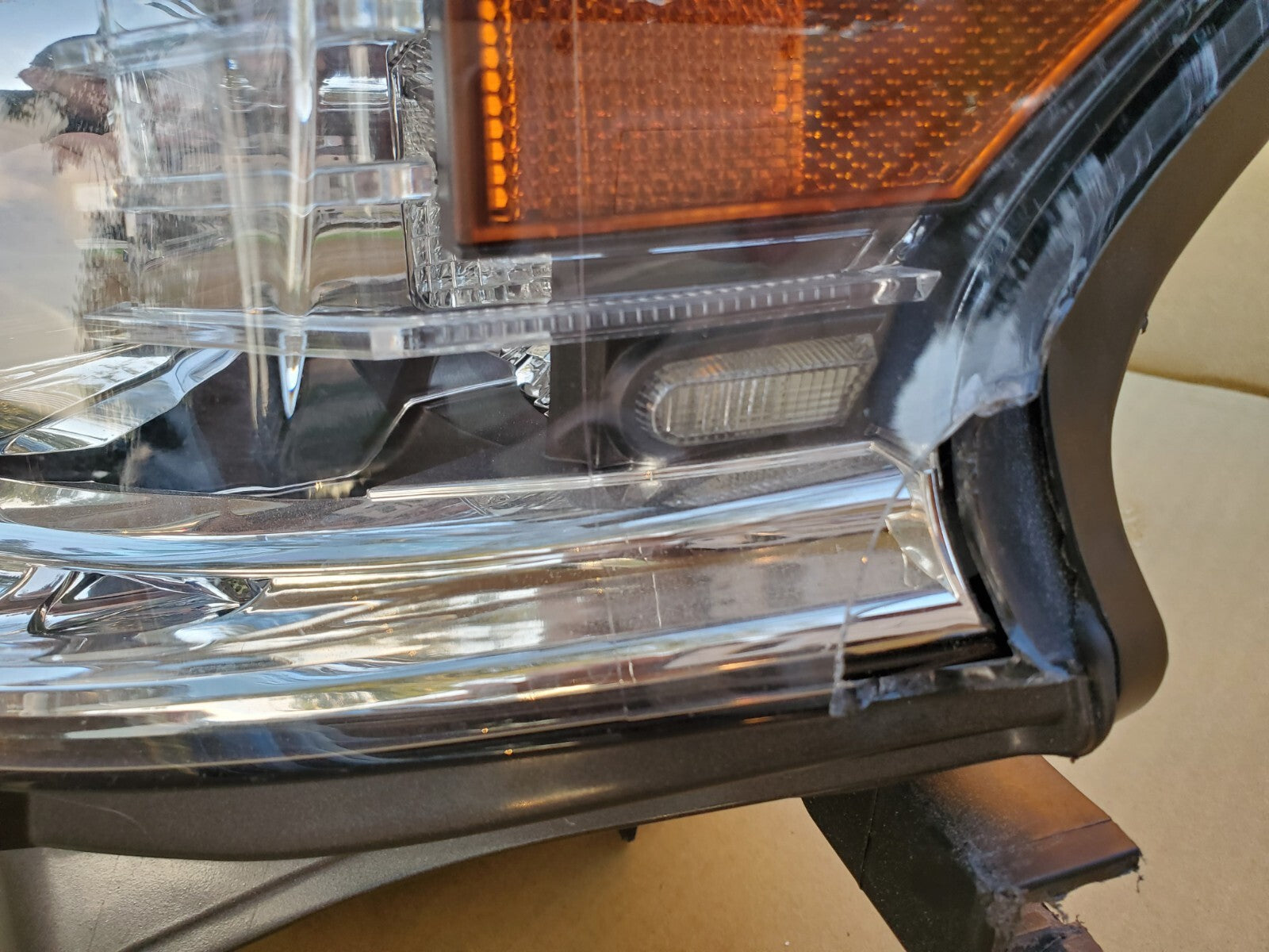 2013 2014 2015 LEXUS RX350 RX450H LEFT DRIVER HALOGEN LED HEADLIGHT OEM DAMAGED