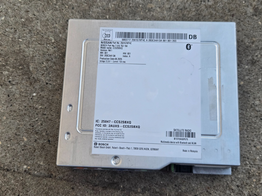 Genuine Nissan Controller Navigation Unit Assembly 25915-7KP4C OEM