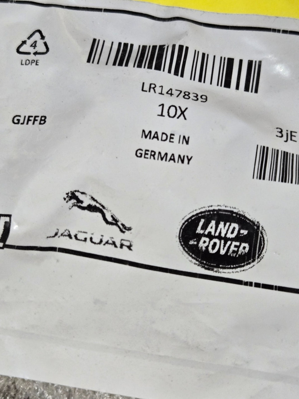 Genuine Land Rover Rivet Pack Of 10 Pcs LR147839