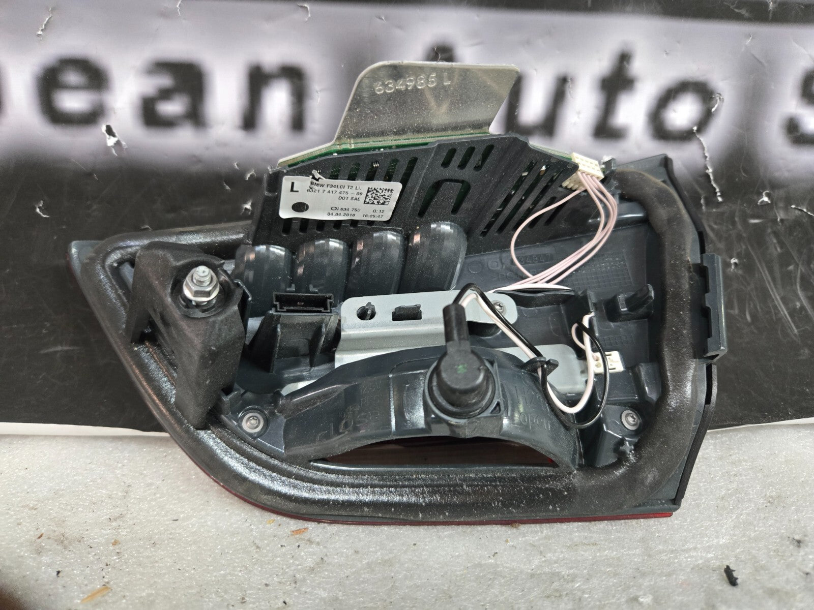 2017 2018 BMW 3 Series F34 330 XIGT Inner Tail Light LH Left Driver OEM 7417475