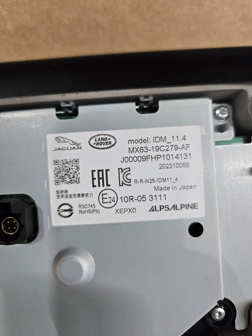 2023 JAGUAR F-PACE DASH MOUNTED INFOTAINMENT DISPLAY SCREEN MX6319C279AF OEM