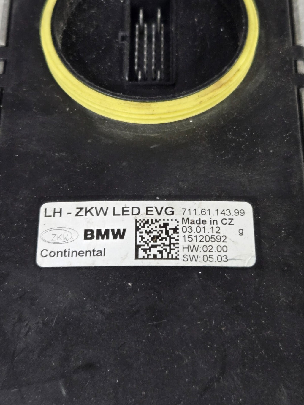 BMW 6 SERIES F06 F12 LED LIGHT CONTROL MODULE ZKW 7307528 7116114399 OEM