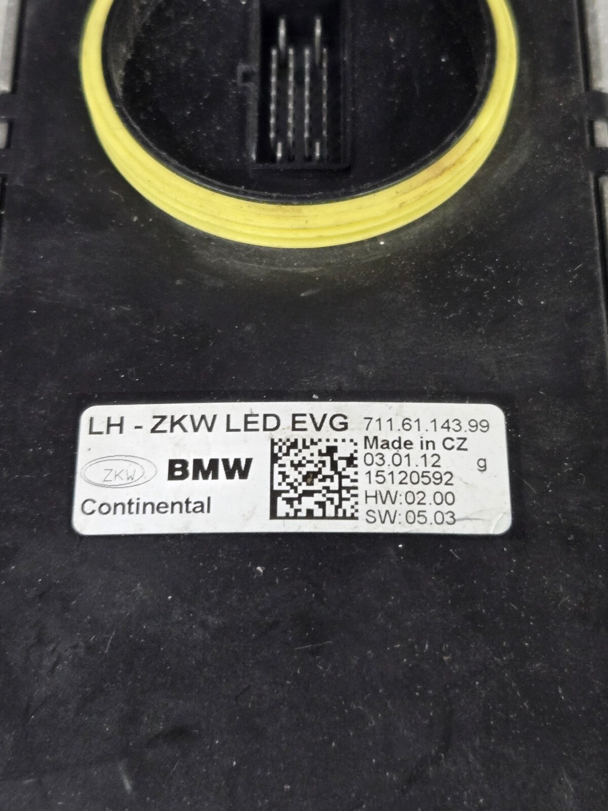 BMW 6 SERIES F06 F12 LED LIGHT CONTROL MODULE ZKW 7307528 7116114399 OEM