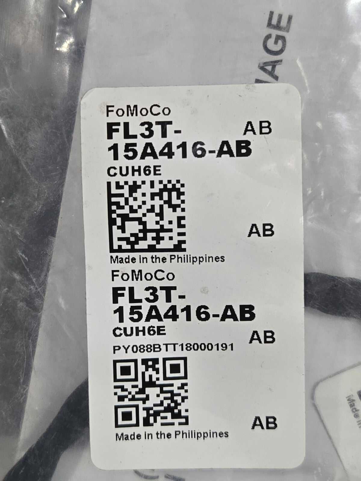 New 2015-2018 OEM Ford F-150 Trailer Brake Control Wiring Harness FL3T-15A416-AB