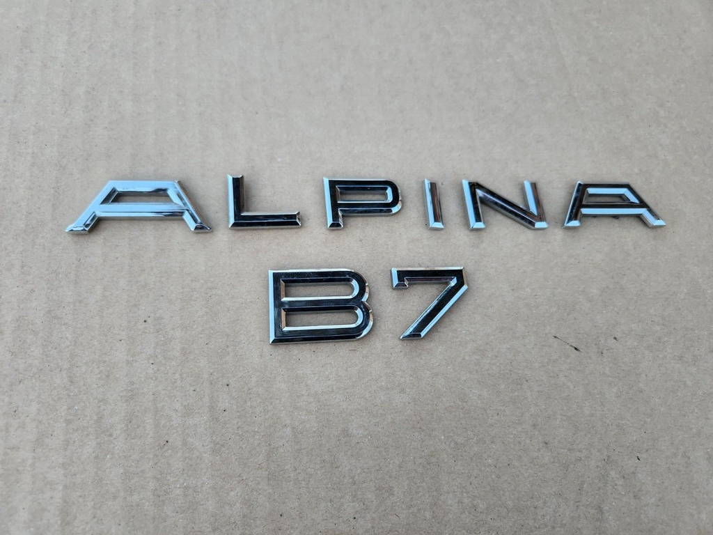 BMW F01 F02 E65 E66 B7 Alpina Genuine Trunk Emblems,Decals,Badge Set 2002 Up OEM