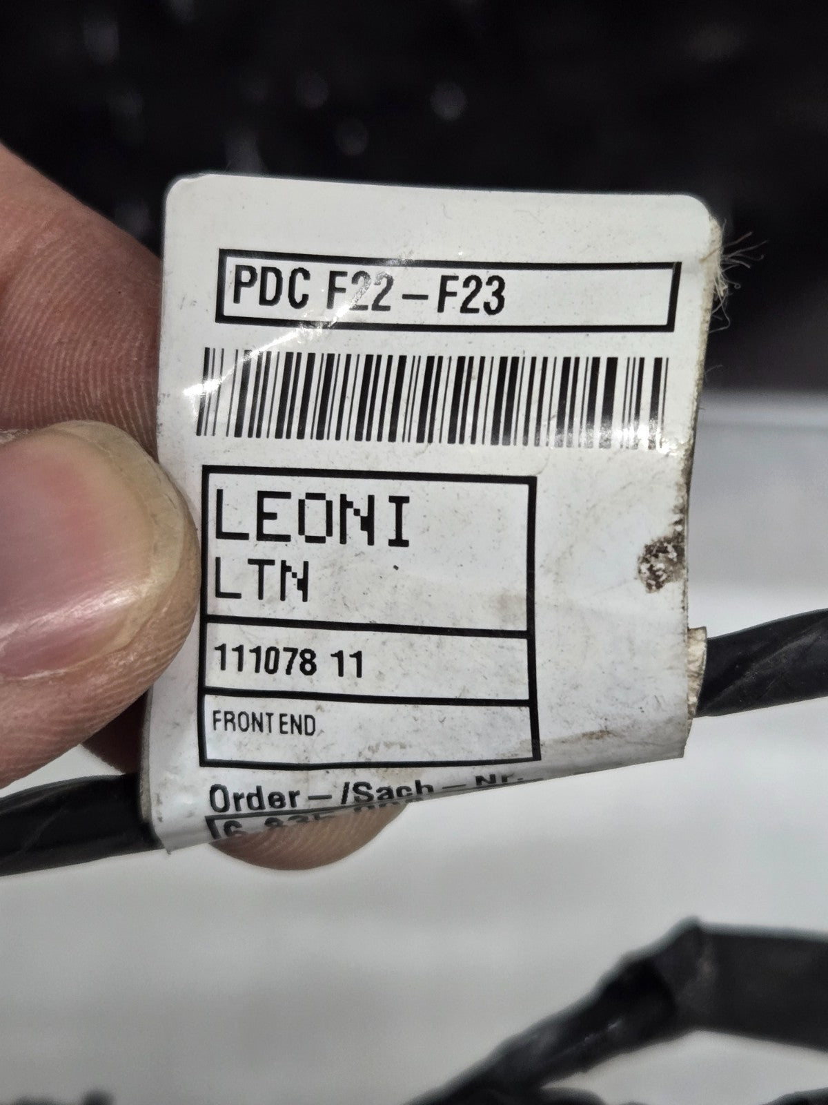 2020 BMW 230i M240i F23 FRONT PDC SENSOR WIRING HARNESS OEM COMPLETE w/ SENSORS