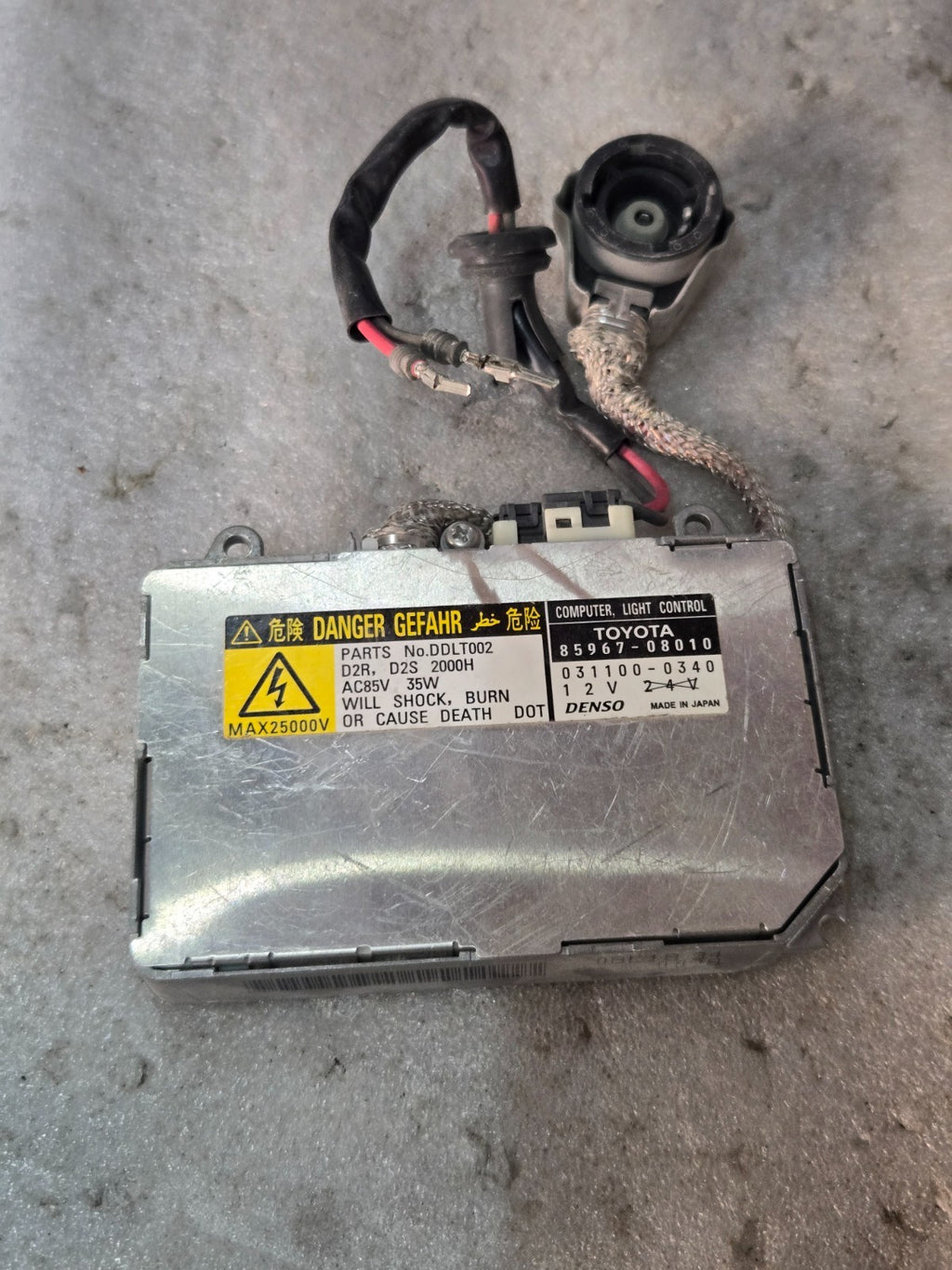 OEM Headlight Ballast & 8” Ignitor Lexus Lincoln Mazda Porsche Toyota 8596708010