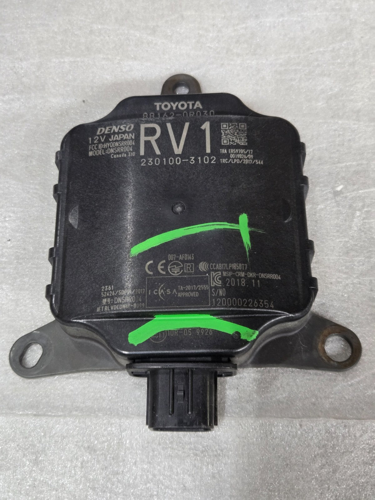 2019-2020 TOYOTA RAV4 BLIND SPOT MONITOR SENSOR 88162-0R030 OEM