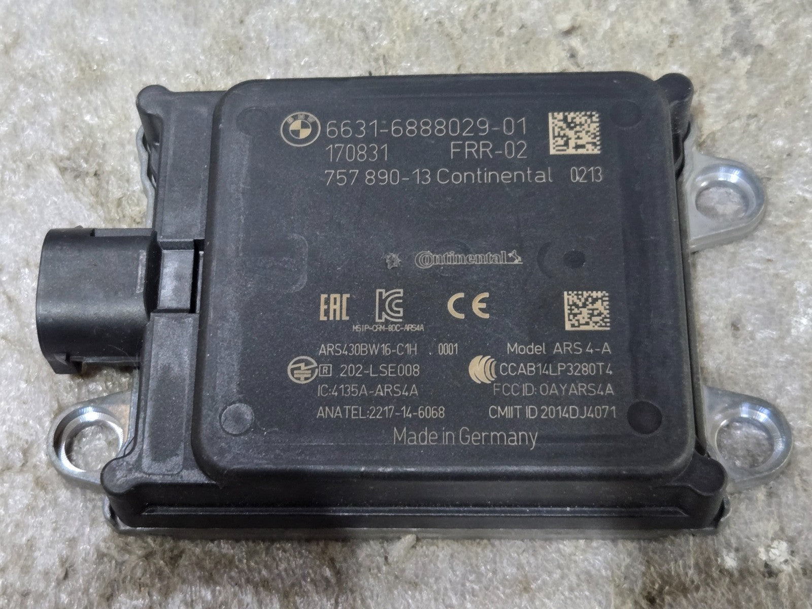 2016-2019 BMW 740i 750i M760i G12 FRONT DISTANCE CRUISE CONTROL MODULE RADAR OEM
