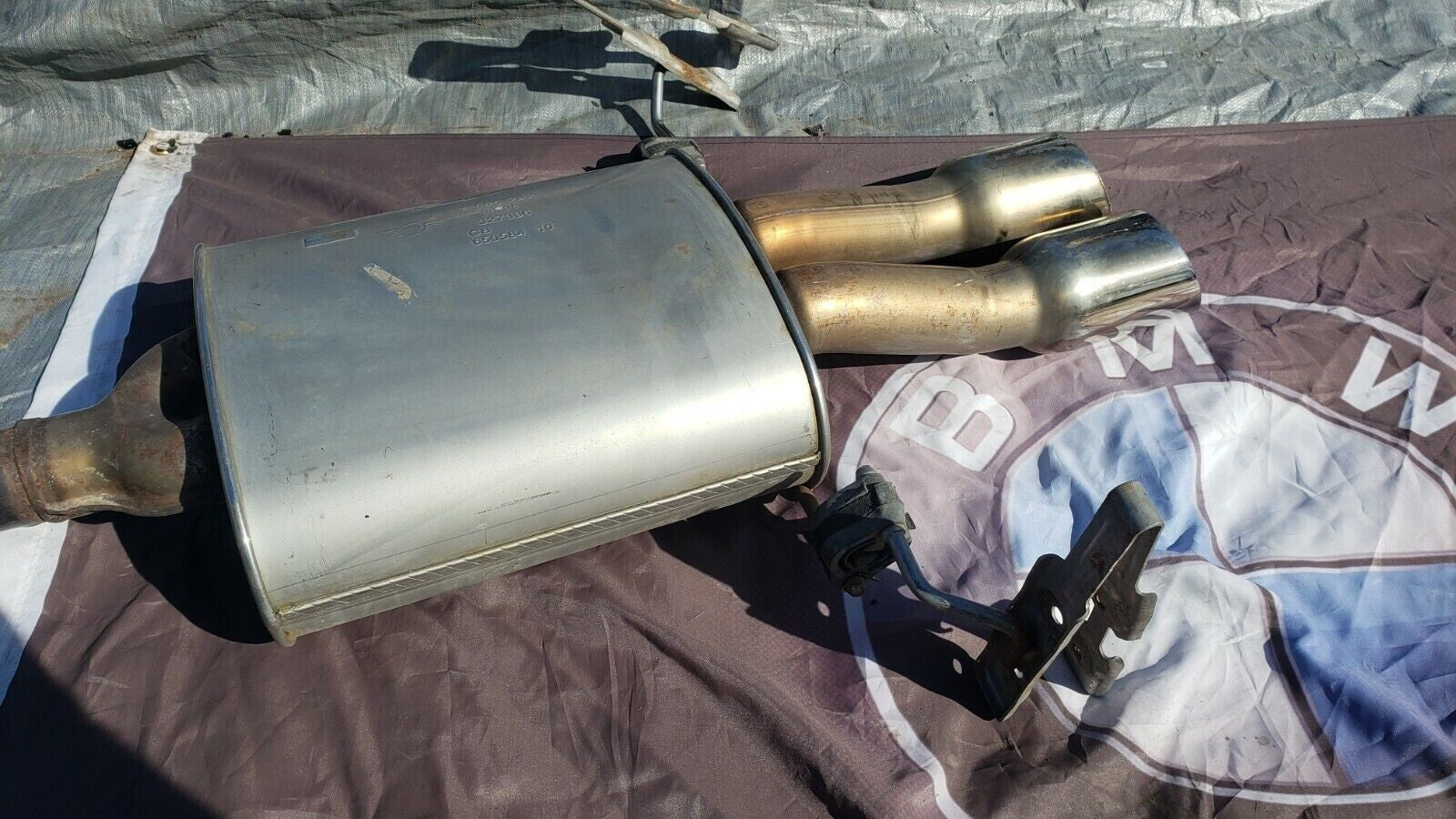 07-15 MINI COOPER S R56 R57 EXHAUST MUFFLER PIPE OEM JCW WORKS SPORT PERFORMANCE