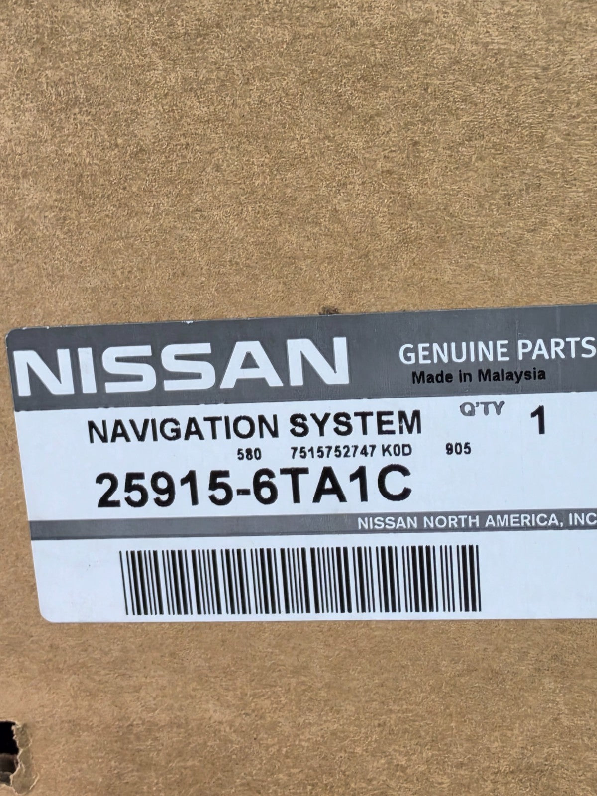 2022 - 2024 Nissan Pathfinder Navigation Radio Screen 25915-6TA1C OEM