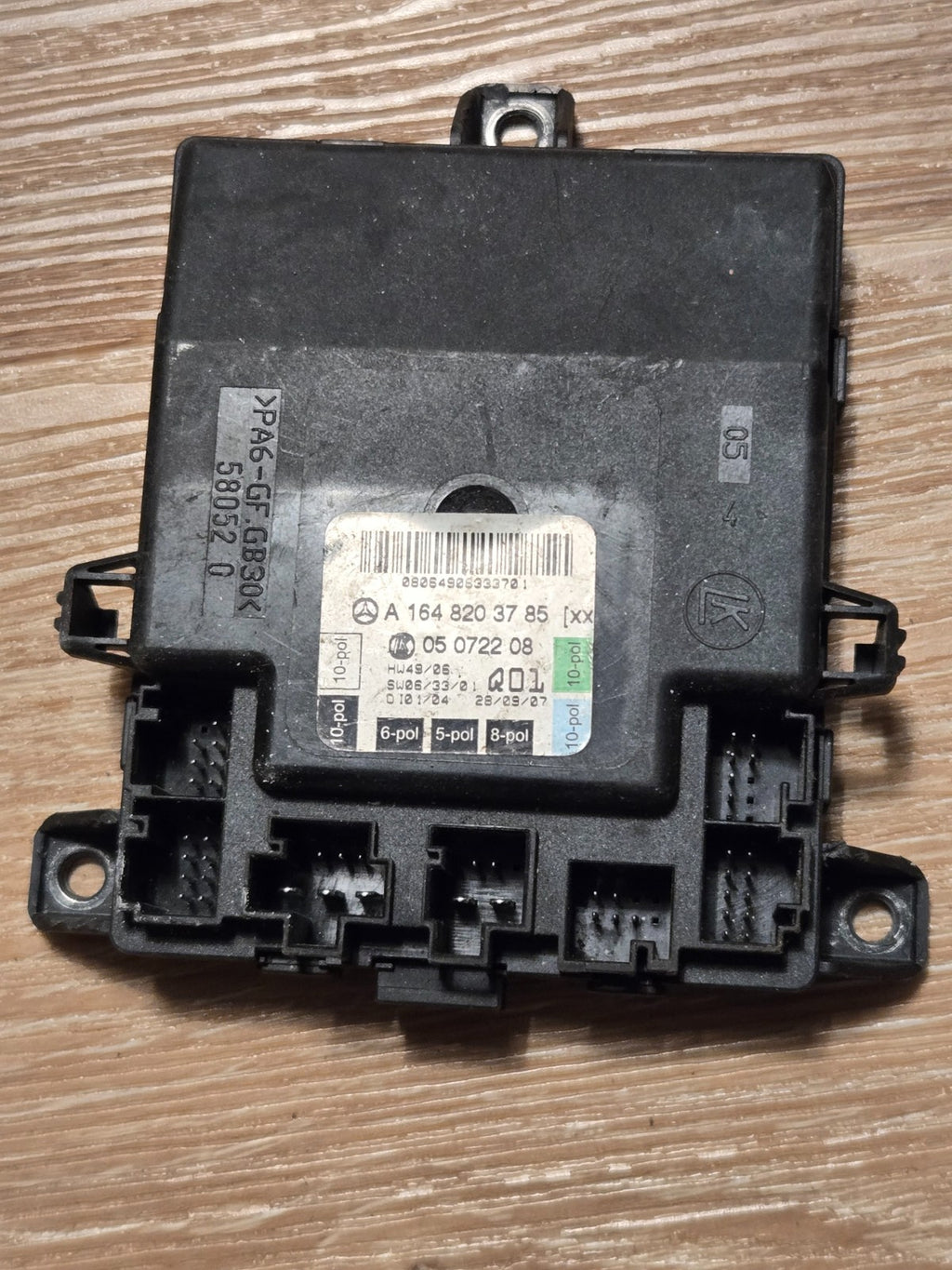 2006 - 2011 MERCEDES ML350 W164 FRONT LEFT DOOR CONTROL MODULE A1648203785 OEM