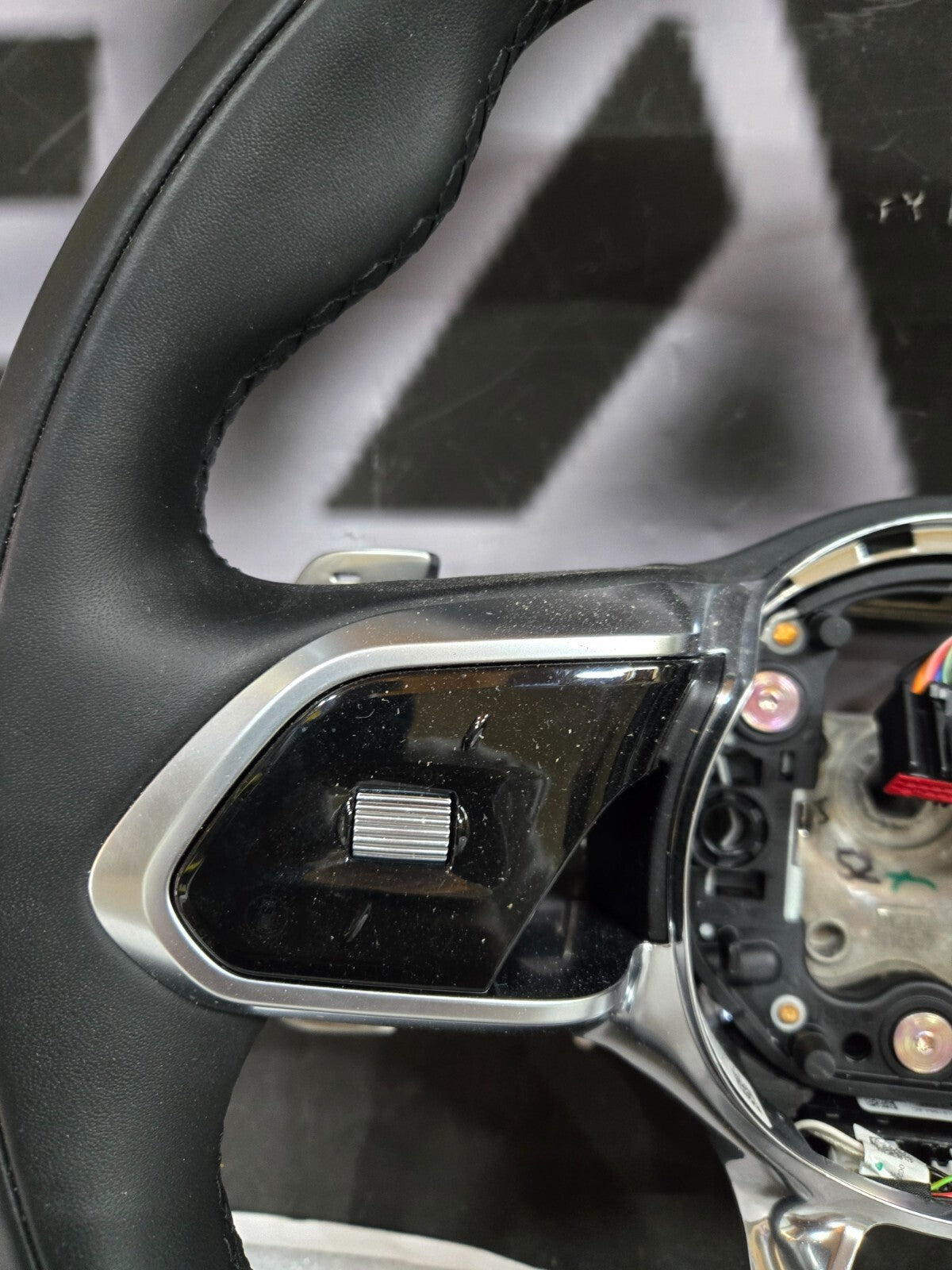 2023 Jaguar Steering Wheel F I Pace XE XF Black Leather OEM 628123465PVJ