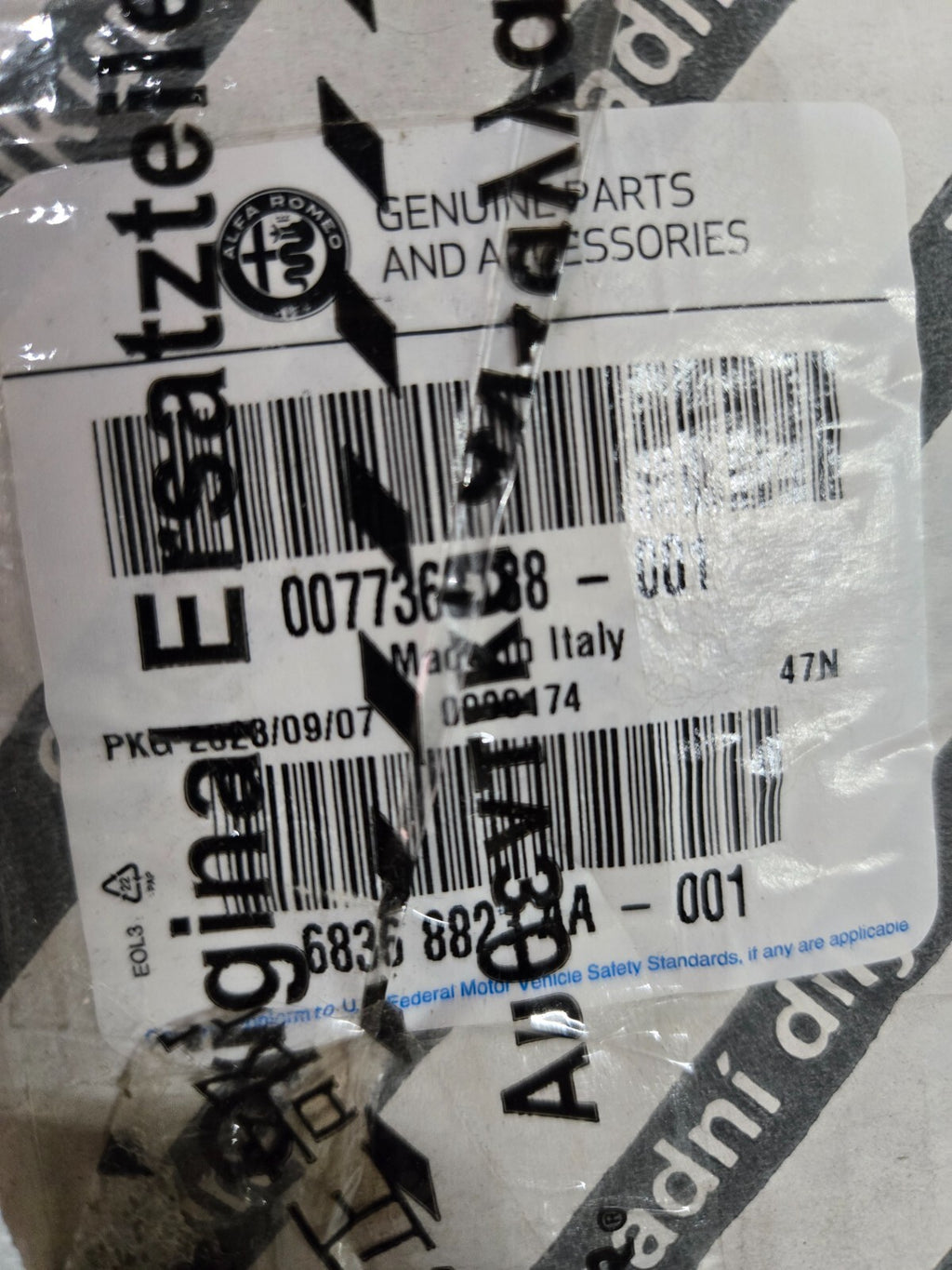 2018-2024 ALFA ROMEO STELVIO HEADLAMP LIGHT BRACKET LEFT OEM NEW 68368823AA