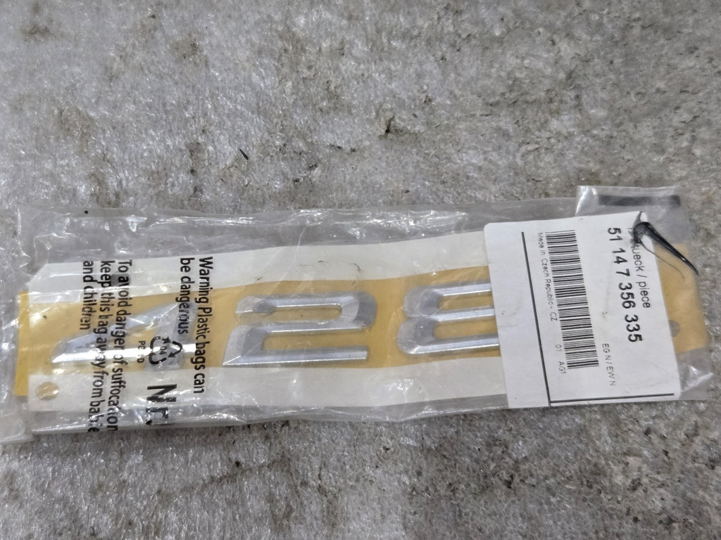 BMW OEM 14-16 428i Gran Coupe Trunk Lid Exterior Trim-Nameplate 51147356335