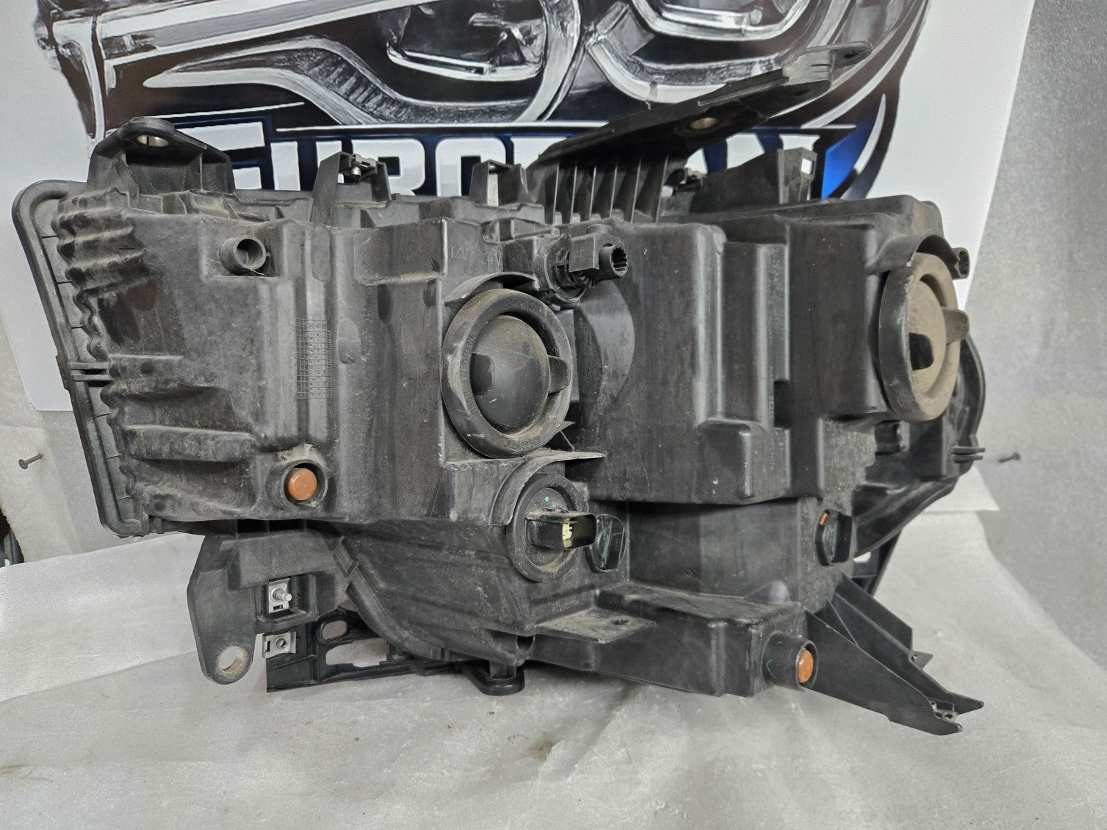2019 - 2024 Ram 2500 3500 Right RH Black Halogen Headlight OEM P68406276AD