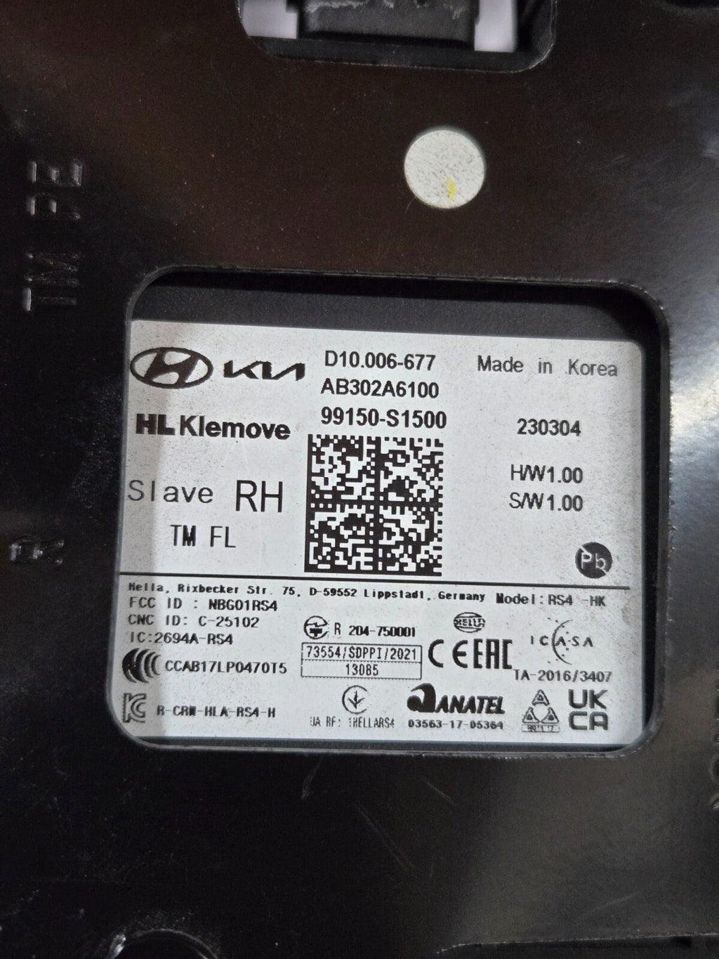2021-2023 Hyundai Santa Fe Blind Spot Radar Sensor Module 99150-S1500 OEM