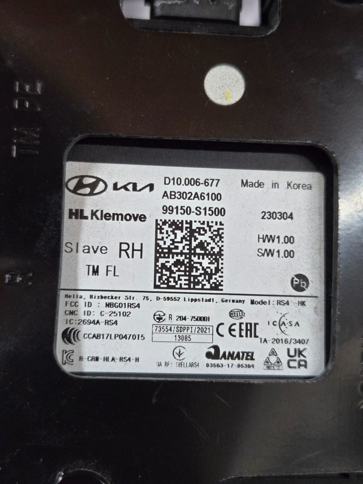 2021-2023 Hyundai Santa Fe Blind Spot Radar Sensor Module 99150-S1500 OEM