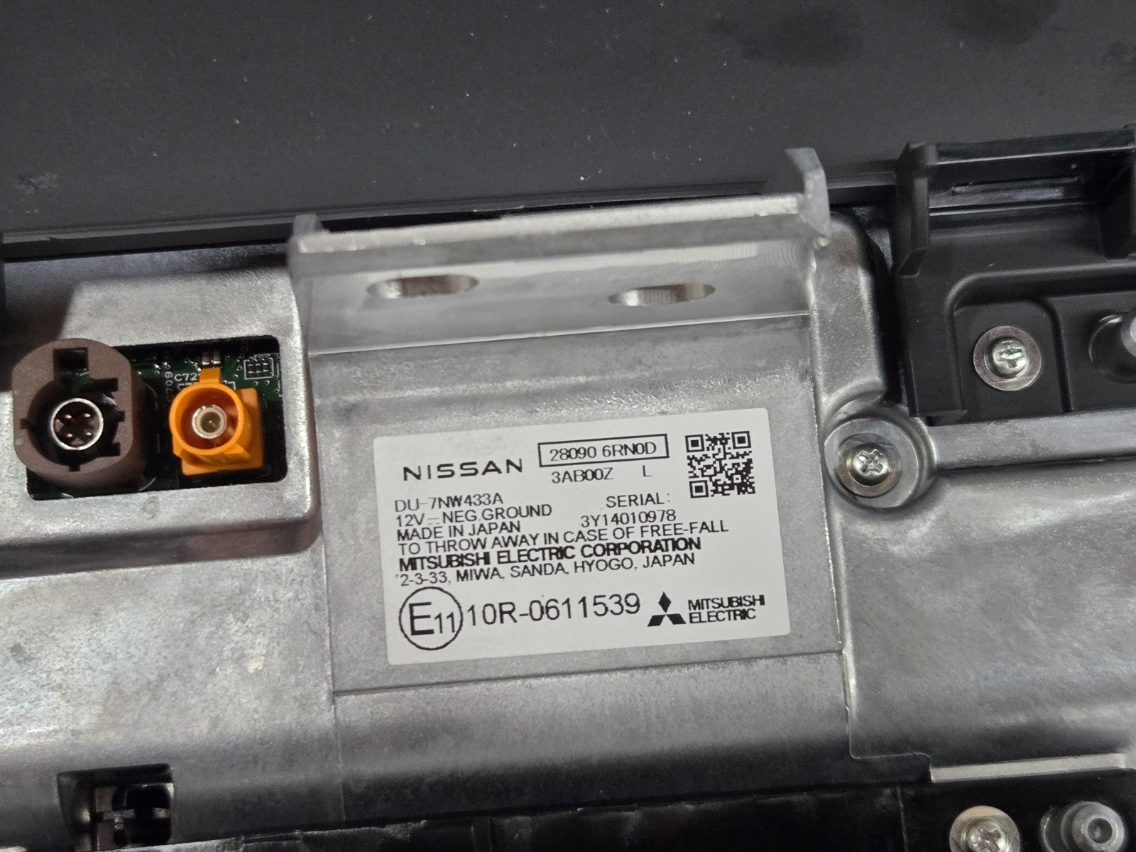 2024 NISSAN ROGUE DASH DASHBOARD CENTER DISPLAY SCREEN MONITOR OEM 28090-6RN2B