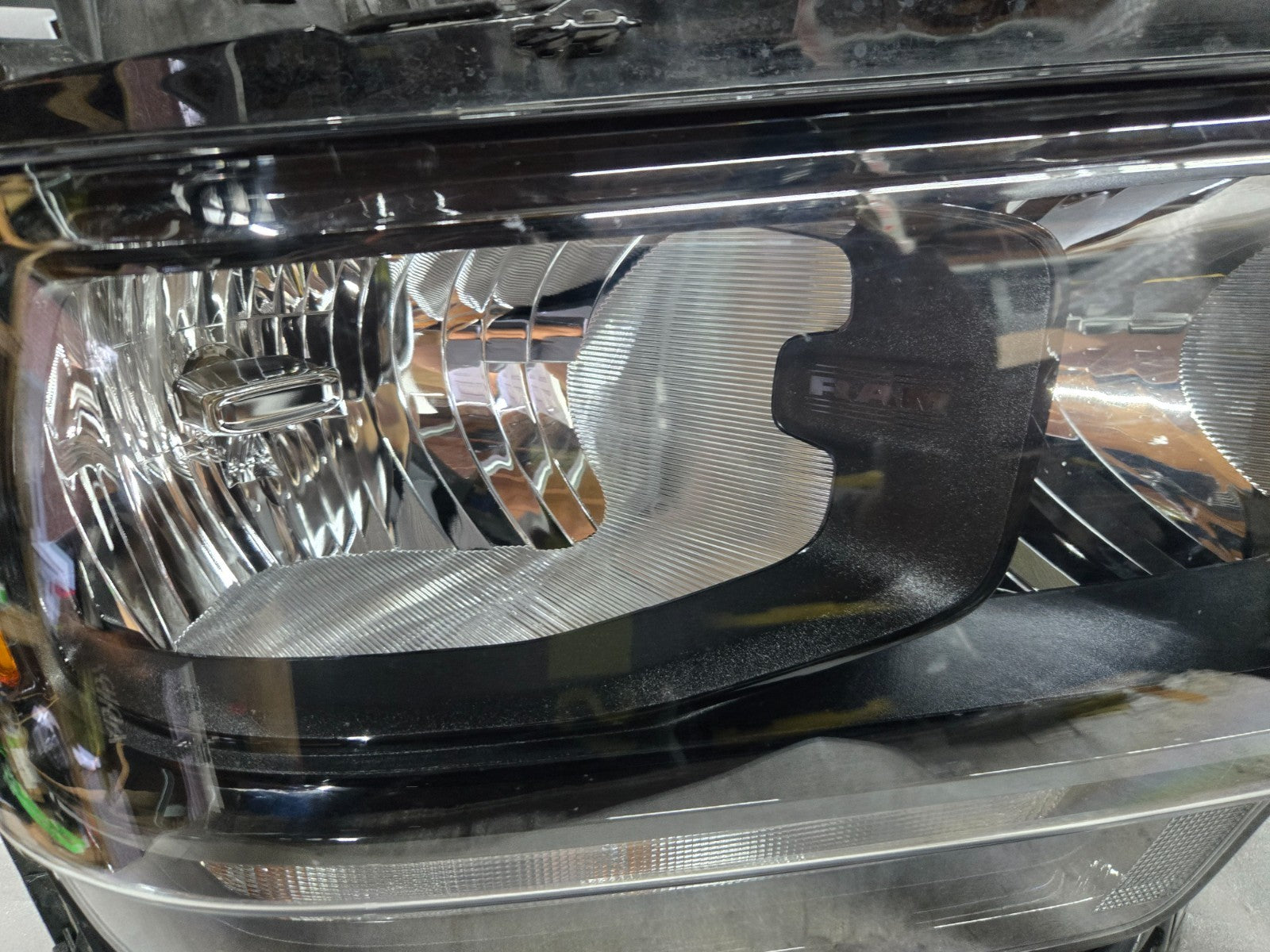 2019 - 2024 Ram 2500 3500 Right RH Black Halogen Headlight OEM P68406276AD