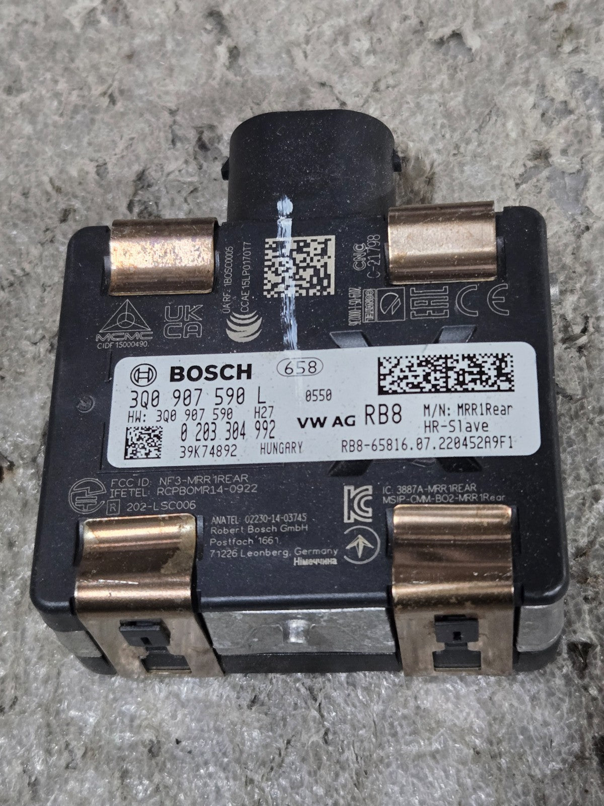 2019-2023 AUDI Q3 - LEFT LANE Change Assist Module (Slave) 3Q0907590L