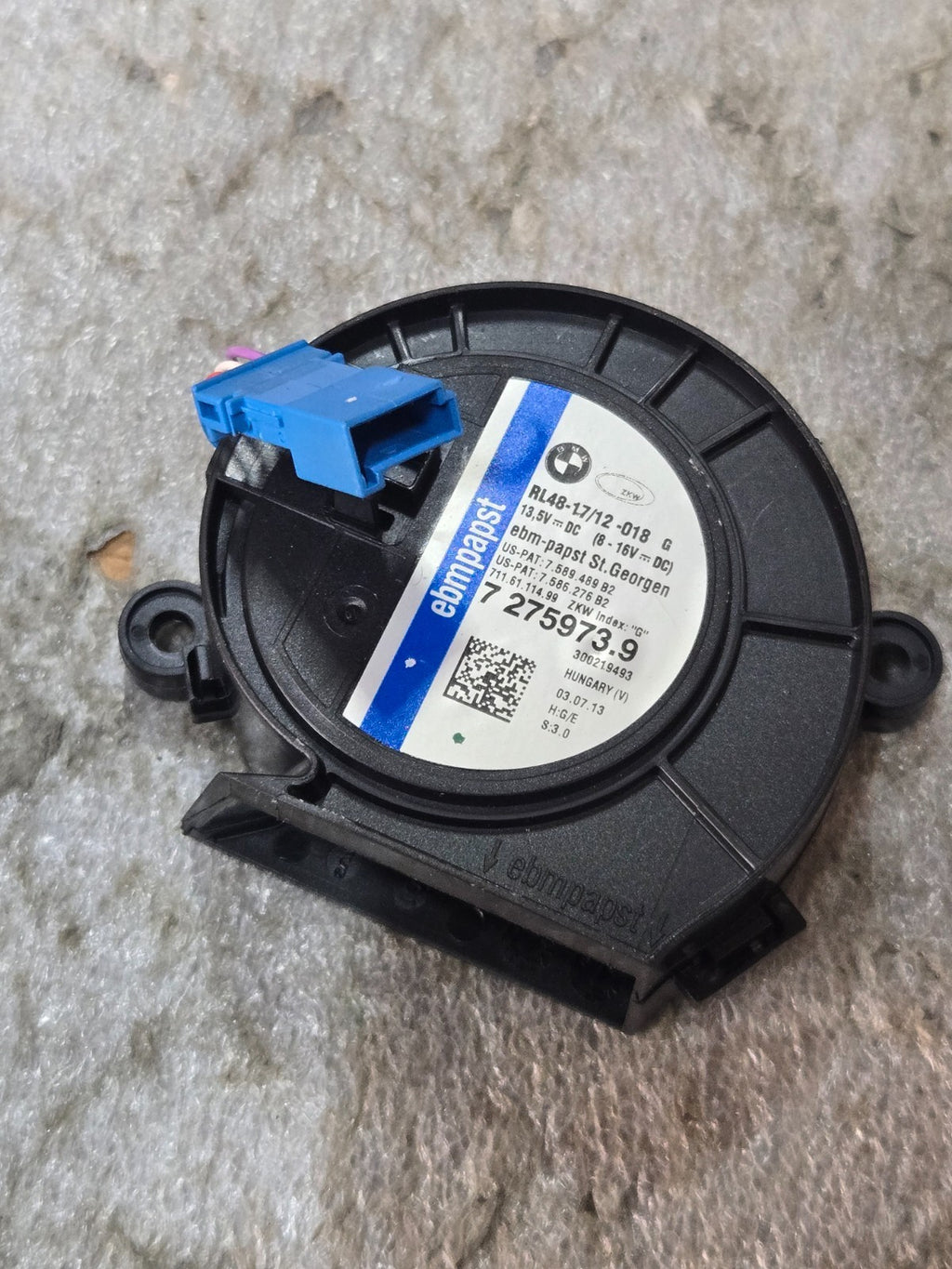 BMW X6 HID BALLAST LED MODULE FAN RIGHT HEADLIGHT 2011 2012 2013 E71 7275973 OEM